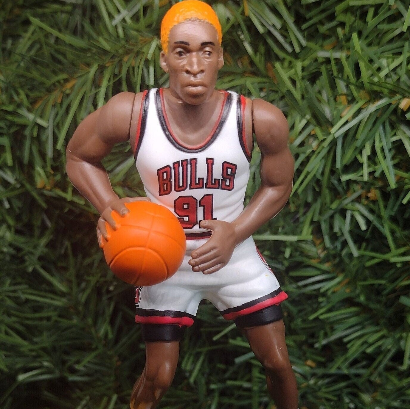 Chicago Bulls Ornaments Christmas Gift Idea Scottie Pippen Dennis Rodman BJ Armstrong Unique Xmas Tree Decoration NBA Basketball Figures