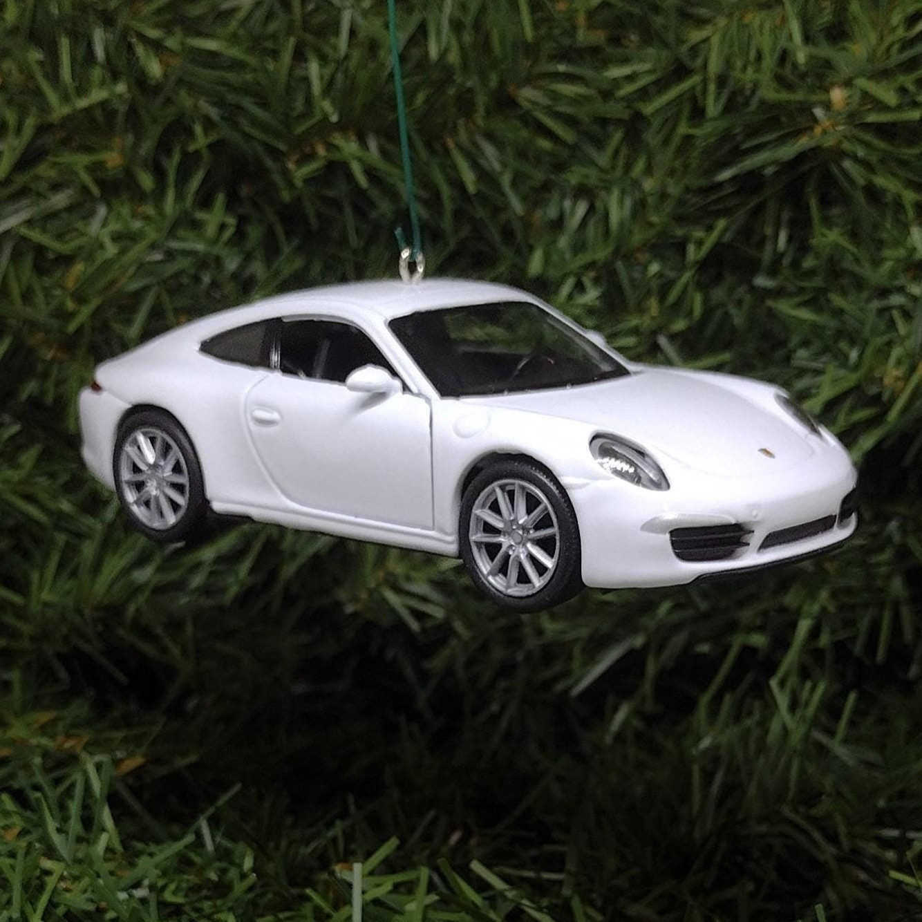 PORSCHE 911 Carrera S Ornament Christmas Tree Decoration Unique Gift Idea 991 White