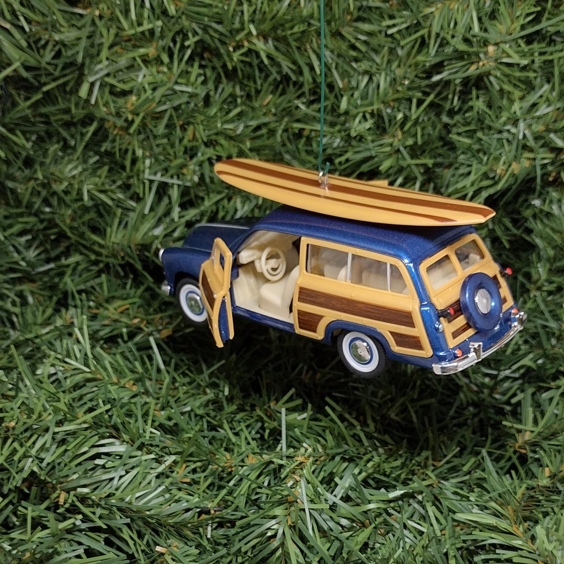 FORD 1949 Woodie Wagon Ornament Christmas Tree Decoration Fun Automotive Unique Xmas Gift Idea 5 Inch Woody Station Wagon