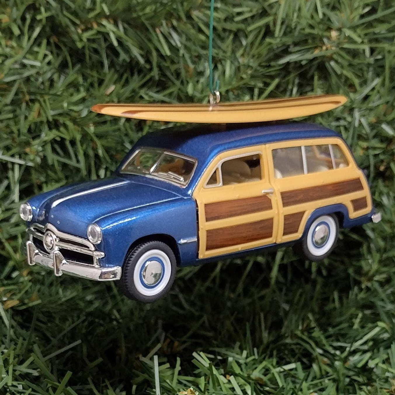 FORD 1949 Woodie Wagon Ornament Christmas Tree Decoration Fun Automotive Unique Xmas Gift Idea 5 Inch Woody Station Wagon