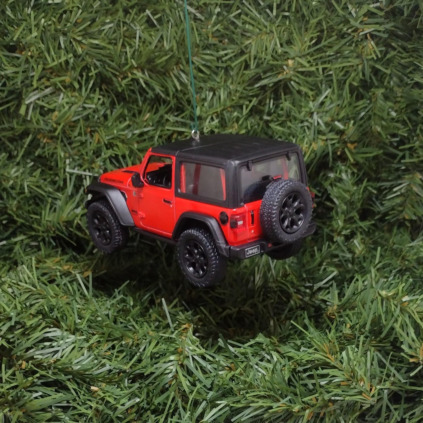 Jeep Wrangler Ornament Christmas Gift Idea Fun Automotive Xmas tree Decoration 5 inches long 2018 Red