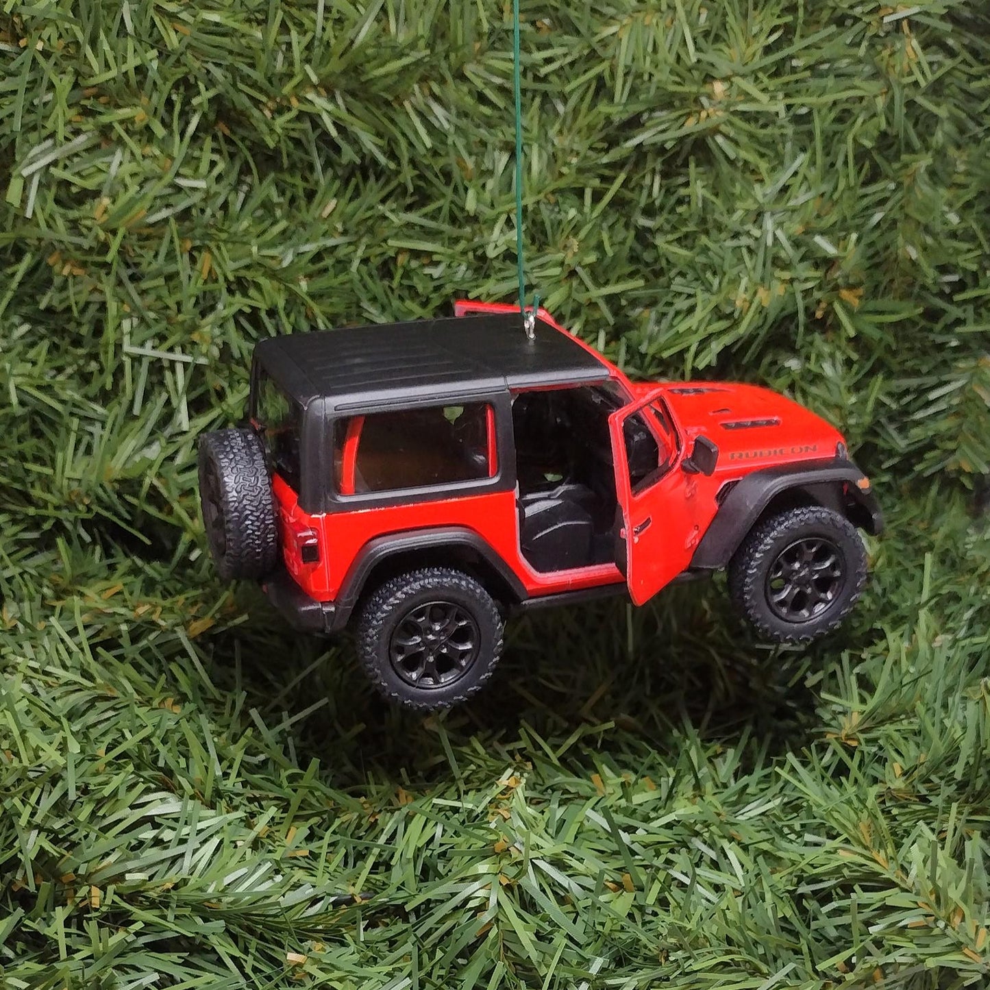 Jeep Wrangler Ornament Christmas Gift Idea Fun Automotive Xmas tree Decoration 5 inches long 2018 Red