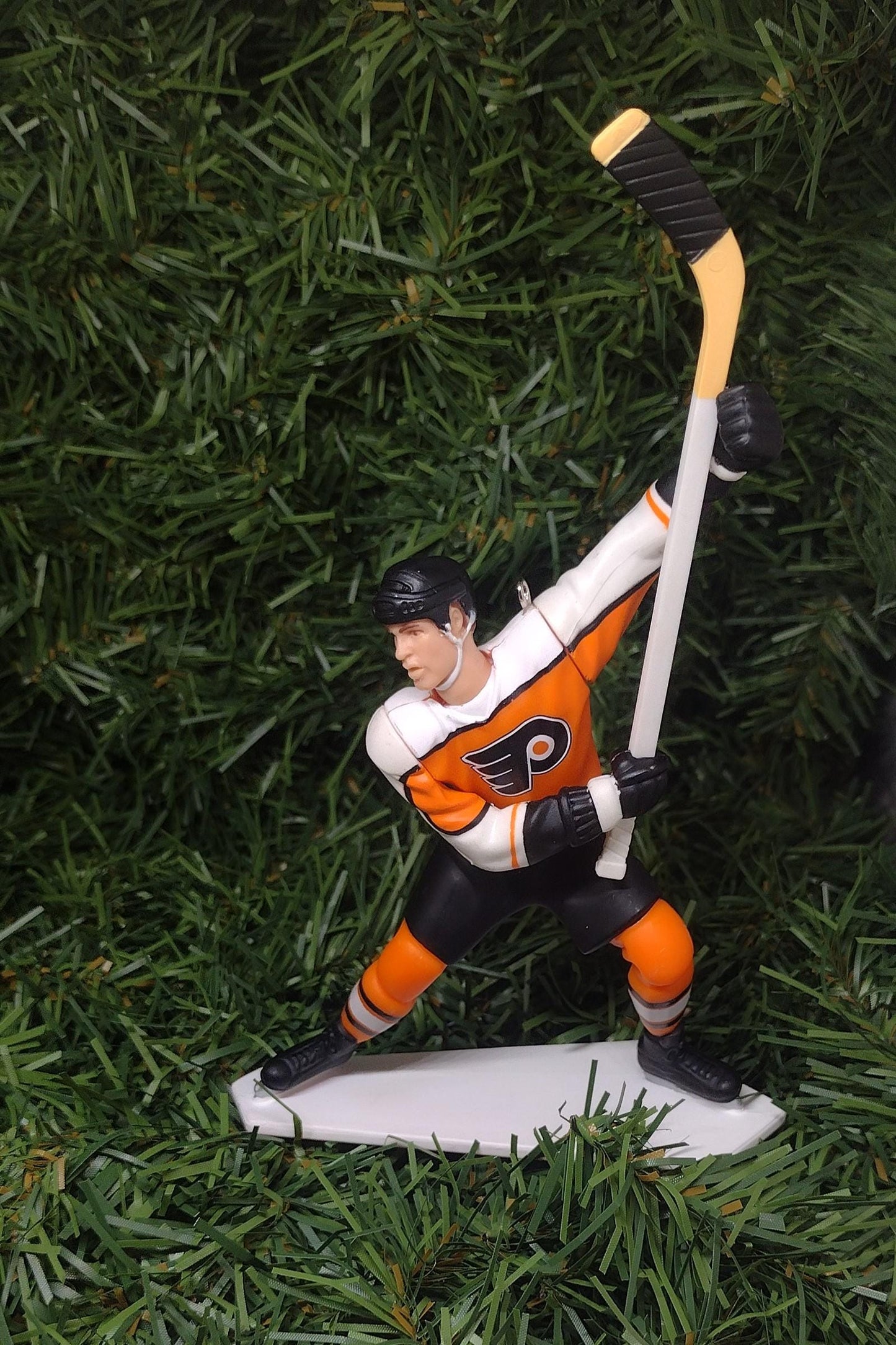 PHILADELPHIA FLYERS Christmas tree ornaments Eric Lindros/Ron Hextall/John LeClair/John Vanbiesbrouck xmas NHL hockey figures