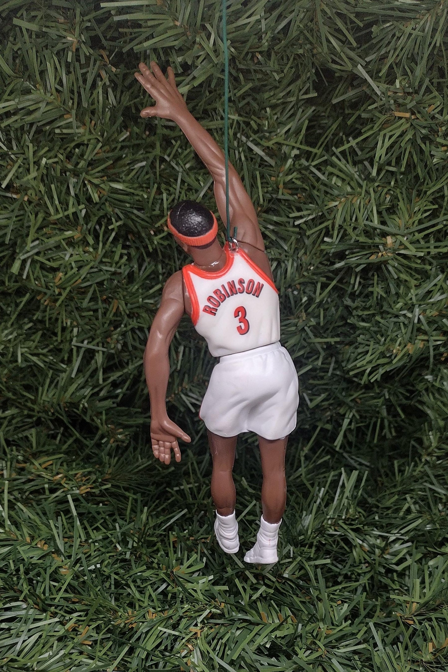 PORTLAND TRAIL BLAZERS Christmas ornament Clyde Drexler/Cliff Robinson xmas tree nba basketball figure unique gift idea