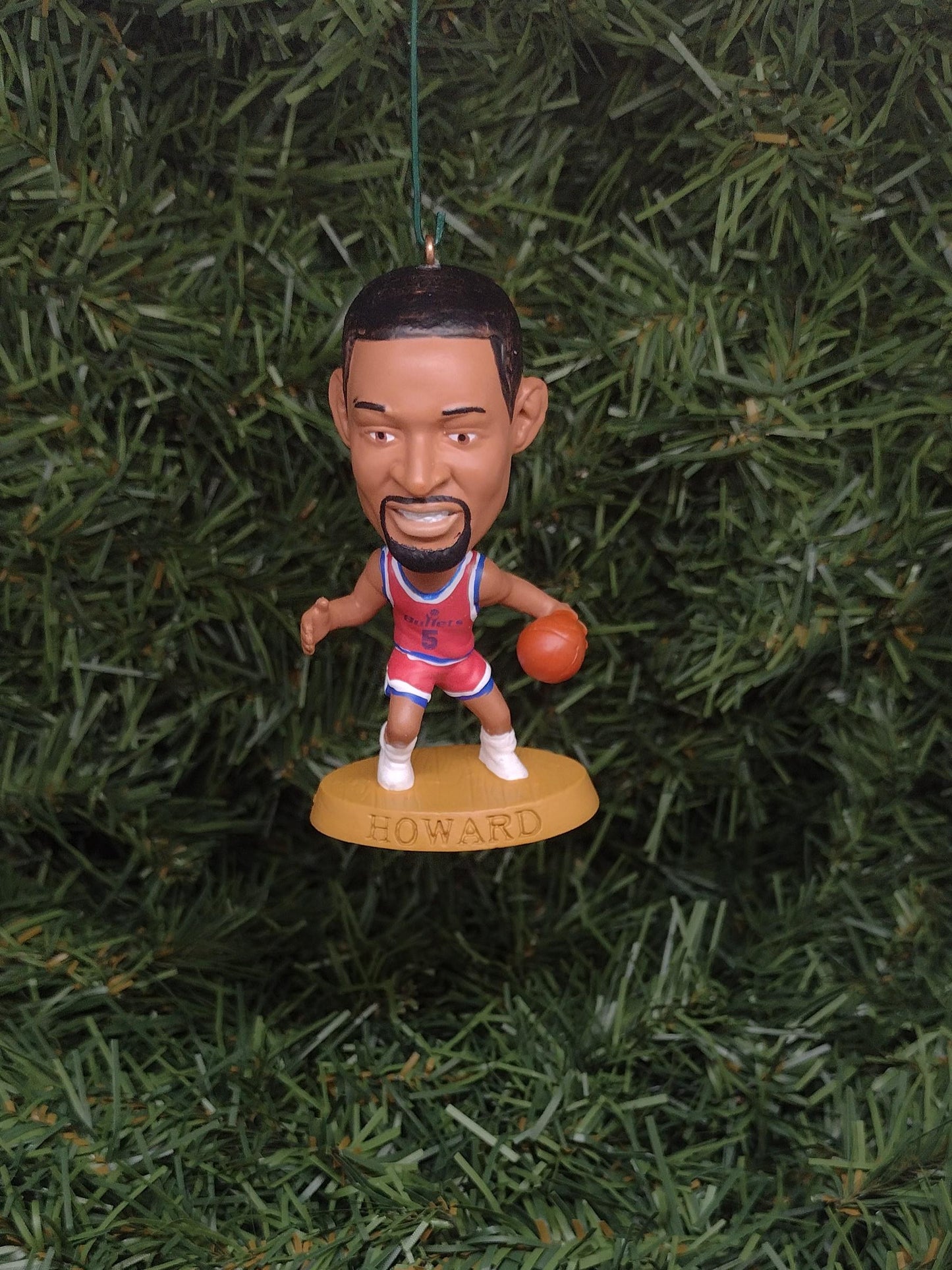 WASHINGTON BULLETS Ornaments Christmas Tree Decoration Chris Webber Juwan Howard Tom Gugliotta Calbert Cheaney NBA Unique Gift Idea