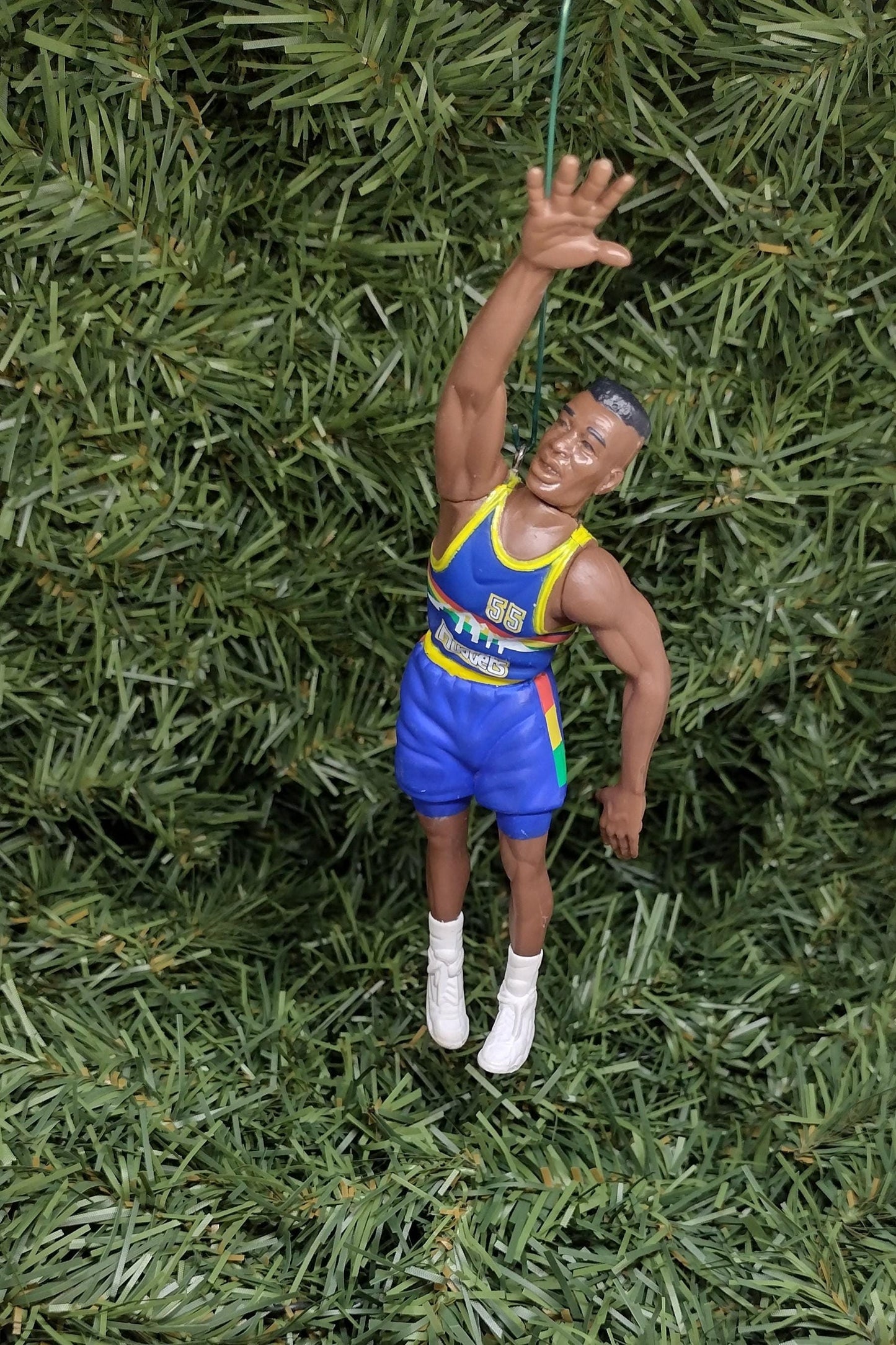 DENVER NUGGETS ornaments Christmas tree decoration Dikembe Mutombo/Antonio McDyess unique Xmas gift idea