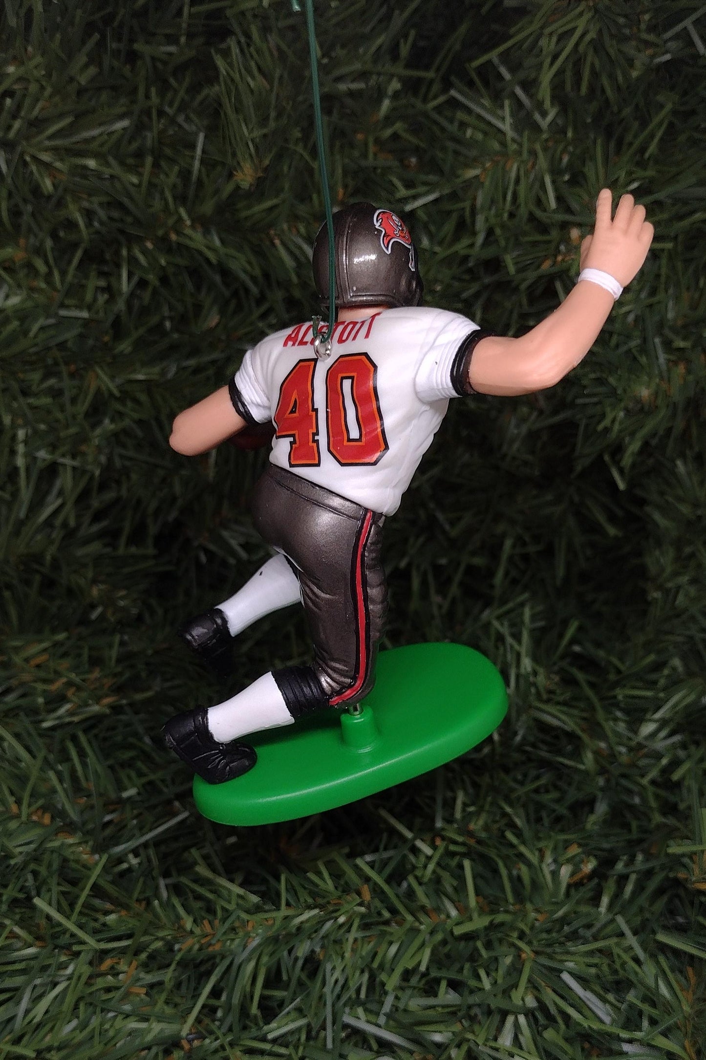 Tampa Bay Bucs Ornament Mike Alstott Christmas Gift Idea Unique Xmas Tree Decoration Buccaneers NFL football figure