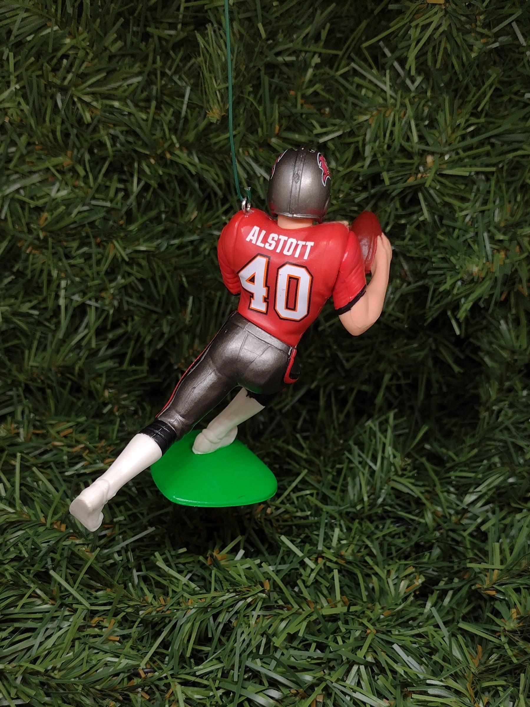 Tampa Bay Bucs Ornament Mike Alstott Christmas Gift Idea Unique Xmas Tree Decoration Buccaneers NFL football figure