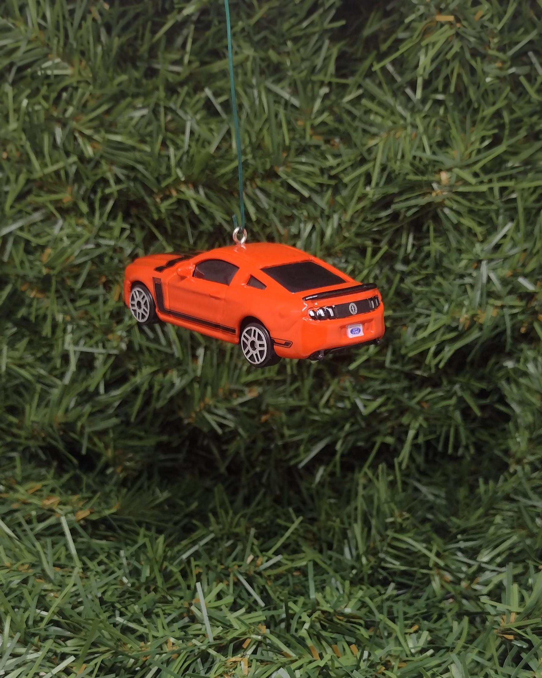 Ford Mustang Boss 302 Christmas tree ornament fun automotive gift for car enthusiast /man cave tree unique xmas idea