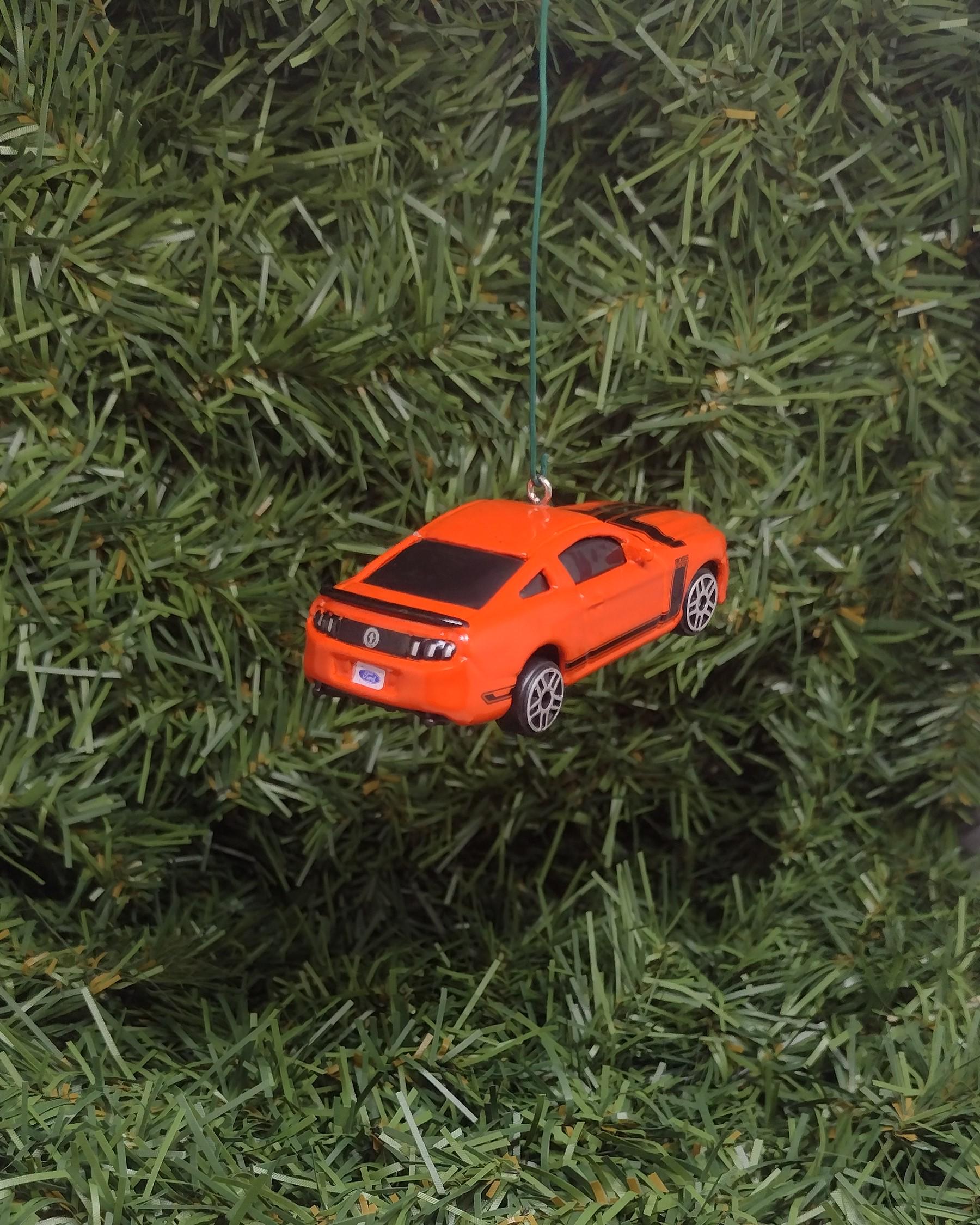 Ford Mustang Boss 302 Christmas tree ornament fun automotive gift for car enthusiast /man cave tree unique xmas idea