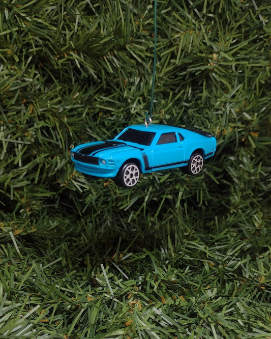 Ford Mustang Ornament 1970 Boss 302 Christmas Tree Decoration fun automotive gift for car enthusiast /man cave tree unique xmas idea