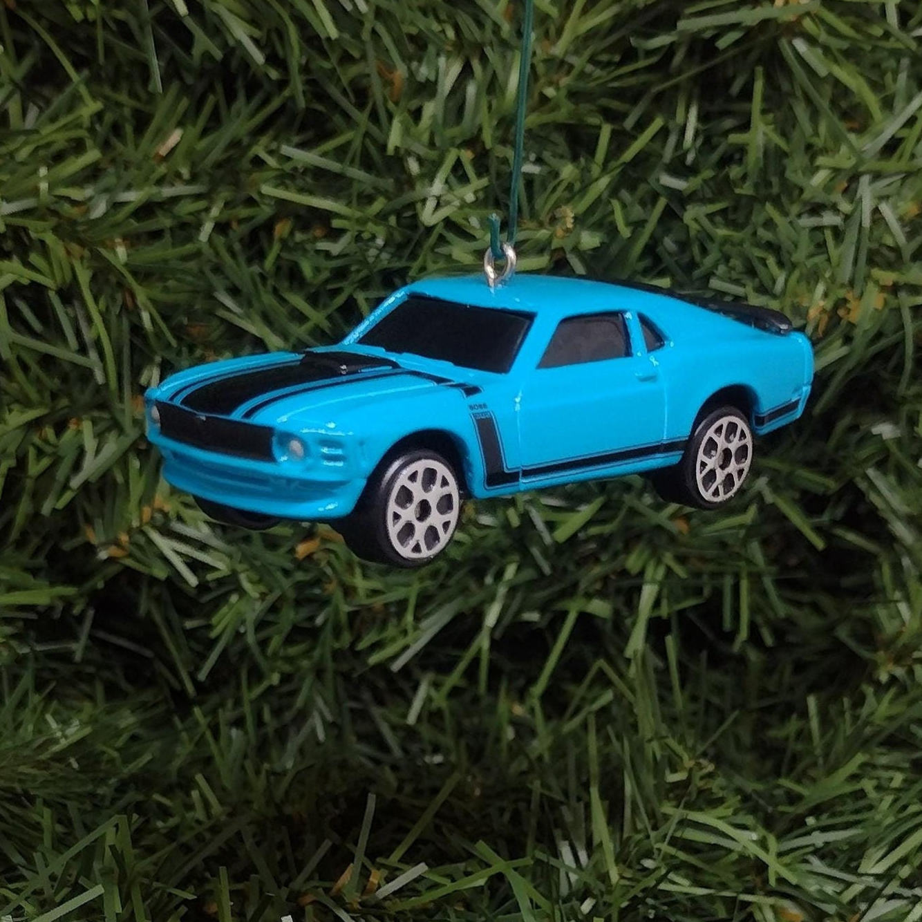 Ford Mustang Ornament 1970 Boss 302 Christmas Tree Decoration fun automotive gift for car enthusiast /man cave tree unique  xmas idea