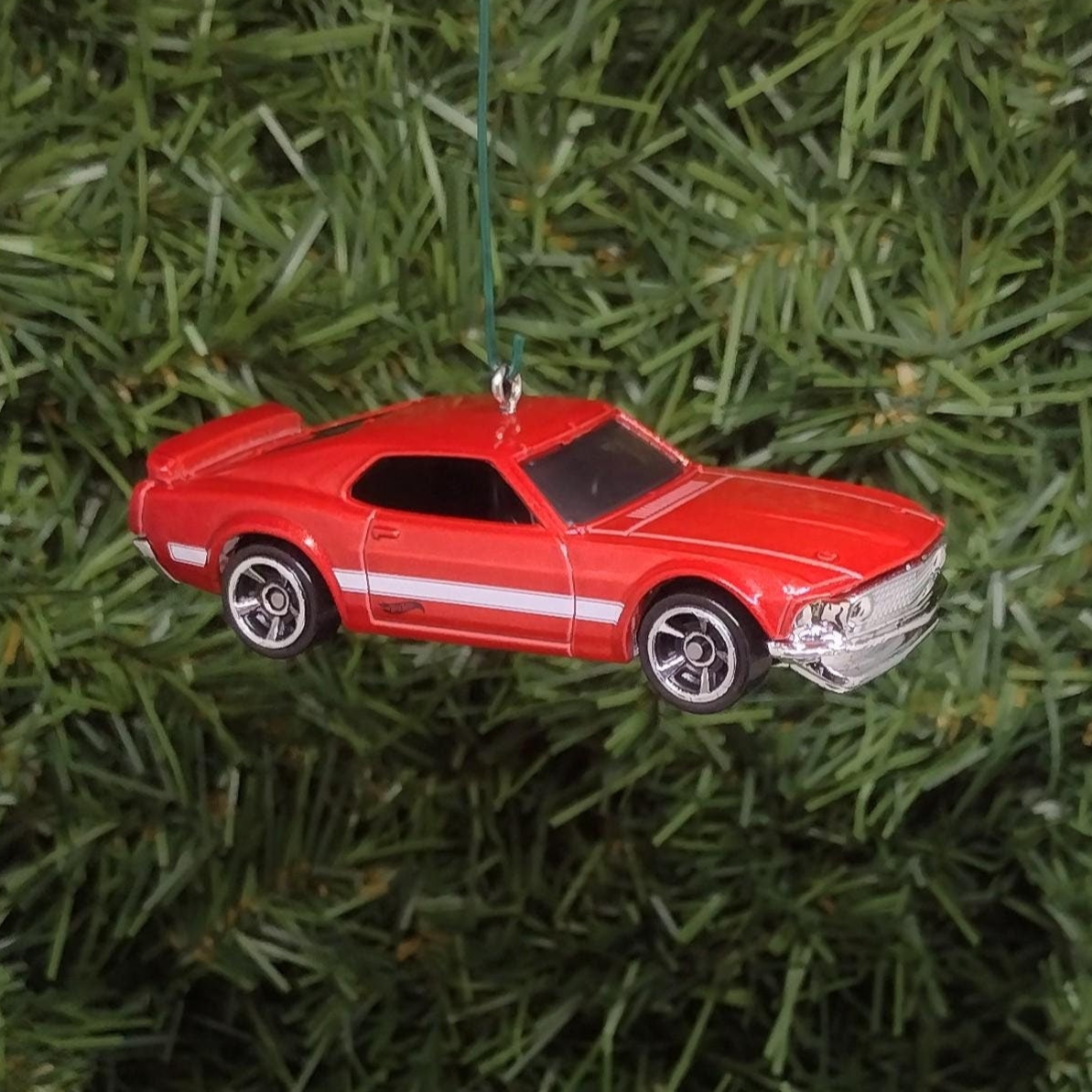 Ford Mustang Ornament 1969 Boss 302 Christmas Tree Decoration fun automotive gift for car enthusiast /man cave tree unique  xmas idea