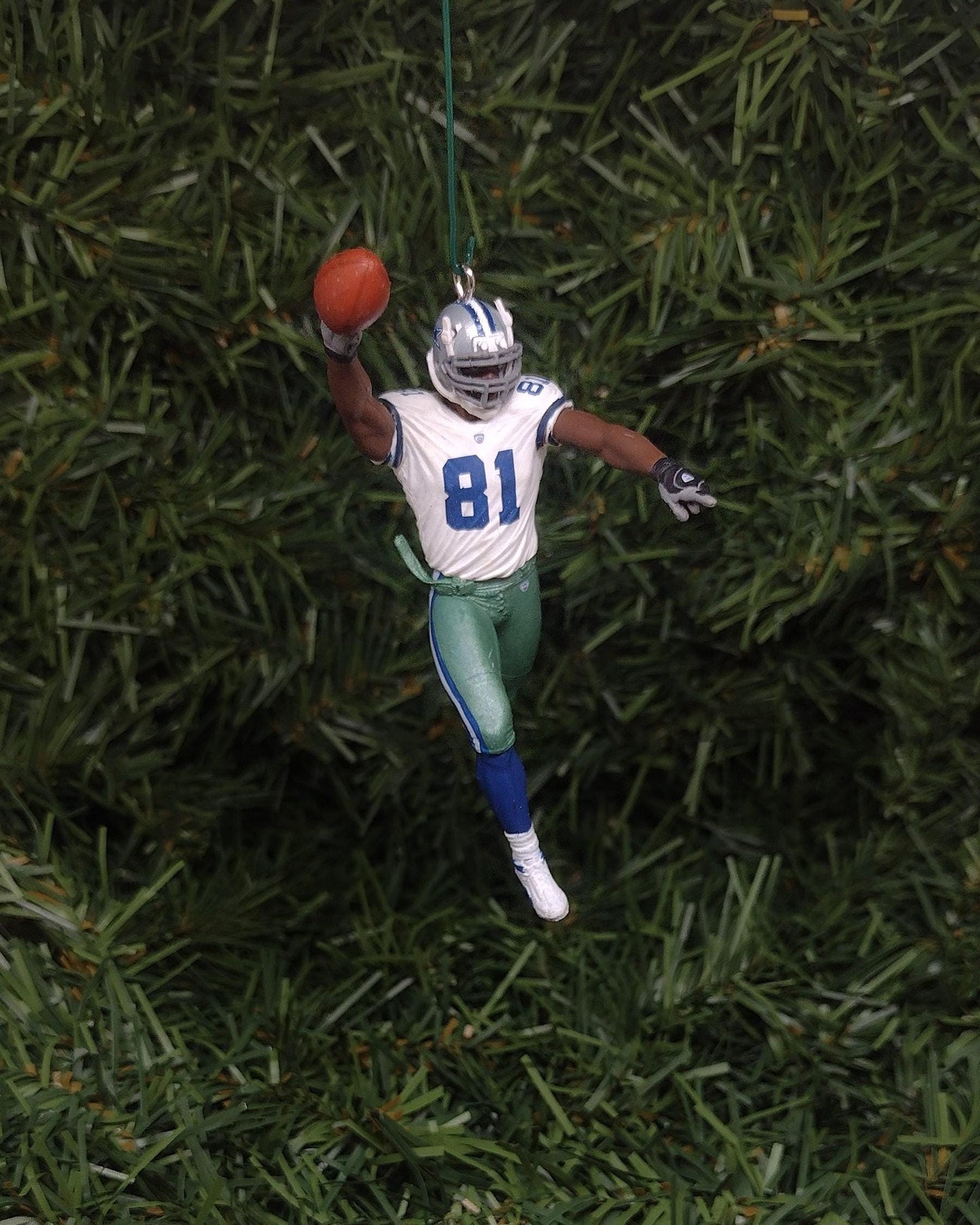 DALLAS COWBOYS Christmas Ornament Terrell Owens Unique Gift Idea NFL Football Figure