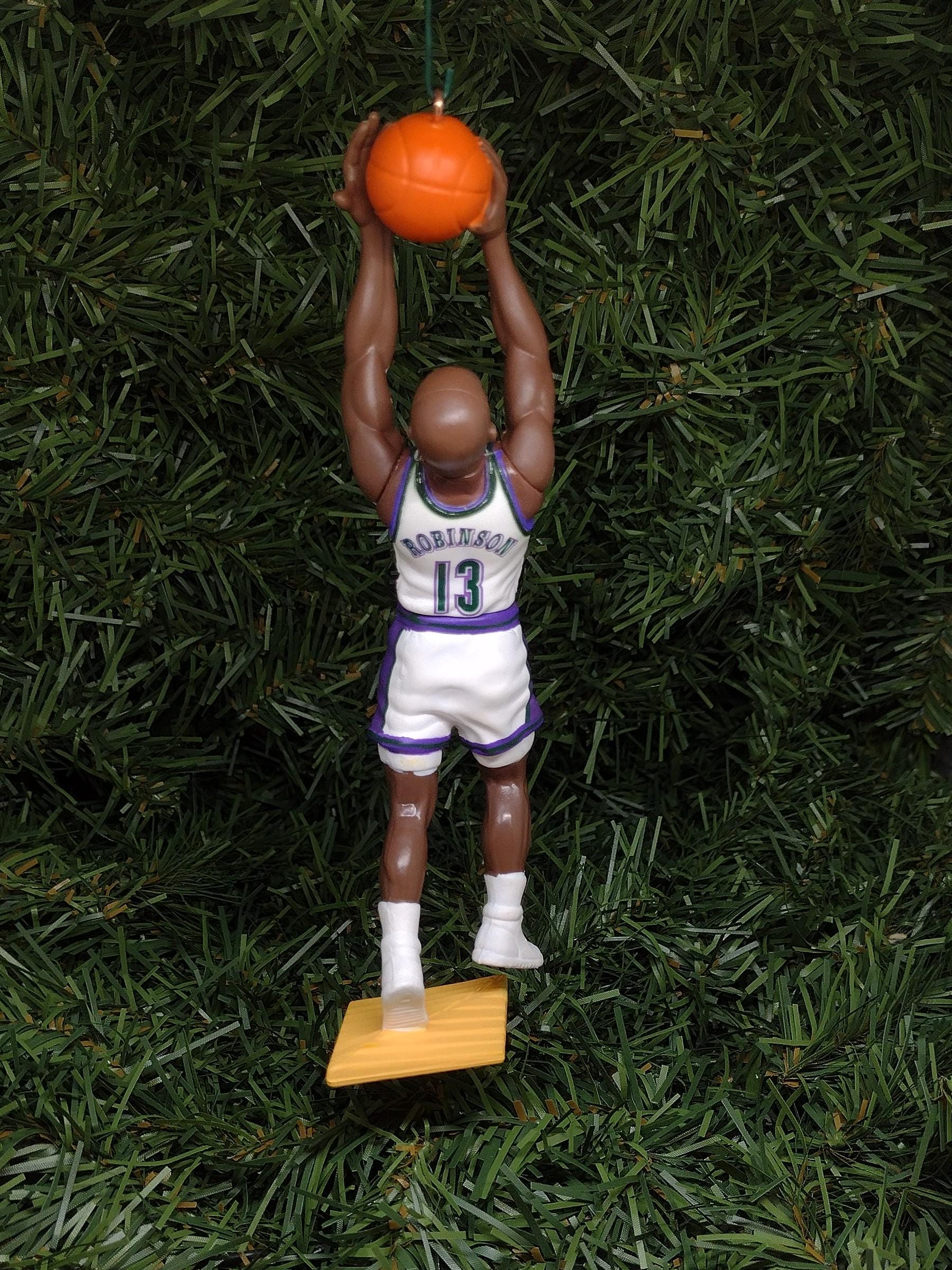 MILWAUKEE BUCKS Christmas ornament Vin Baker/Glenn Robinson xmas tree nba basketball figure unique gift idea Buck ornaments