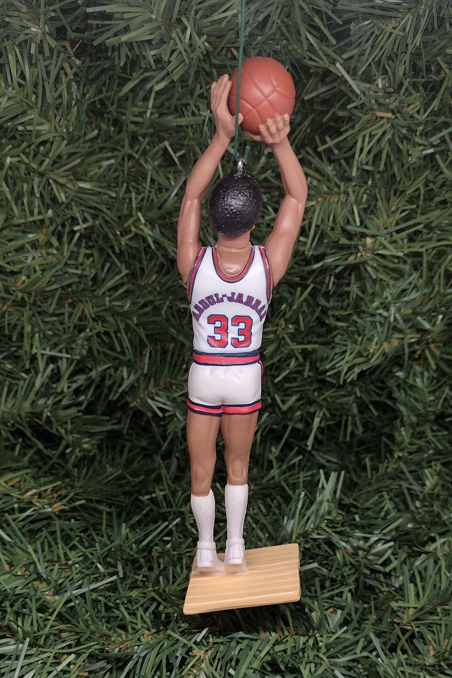 Kareem Abdul Jabbar MILWAUKEE BUCKS ornament Christmas tree decoration unique Xmas gift idea NBA Finals Champion