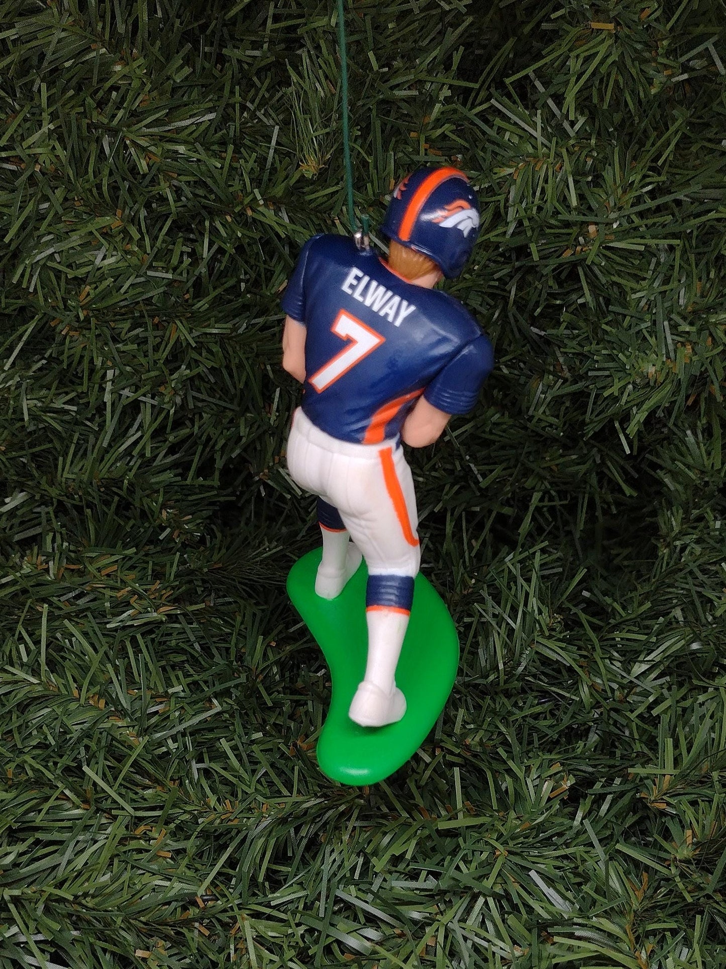 John Elway Denver Broncos Ornament Christmas Gift Idea NFL Football Figure Unique Xmas Tree Decoration