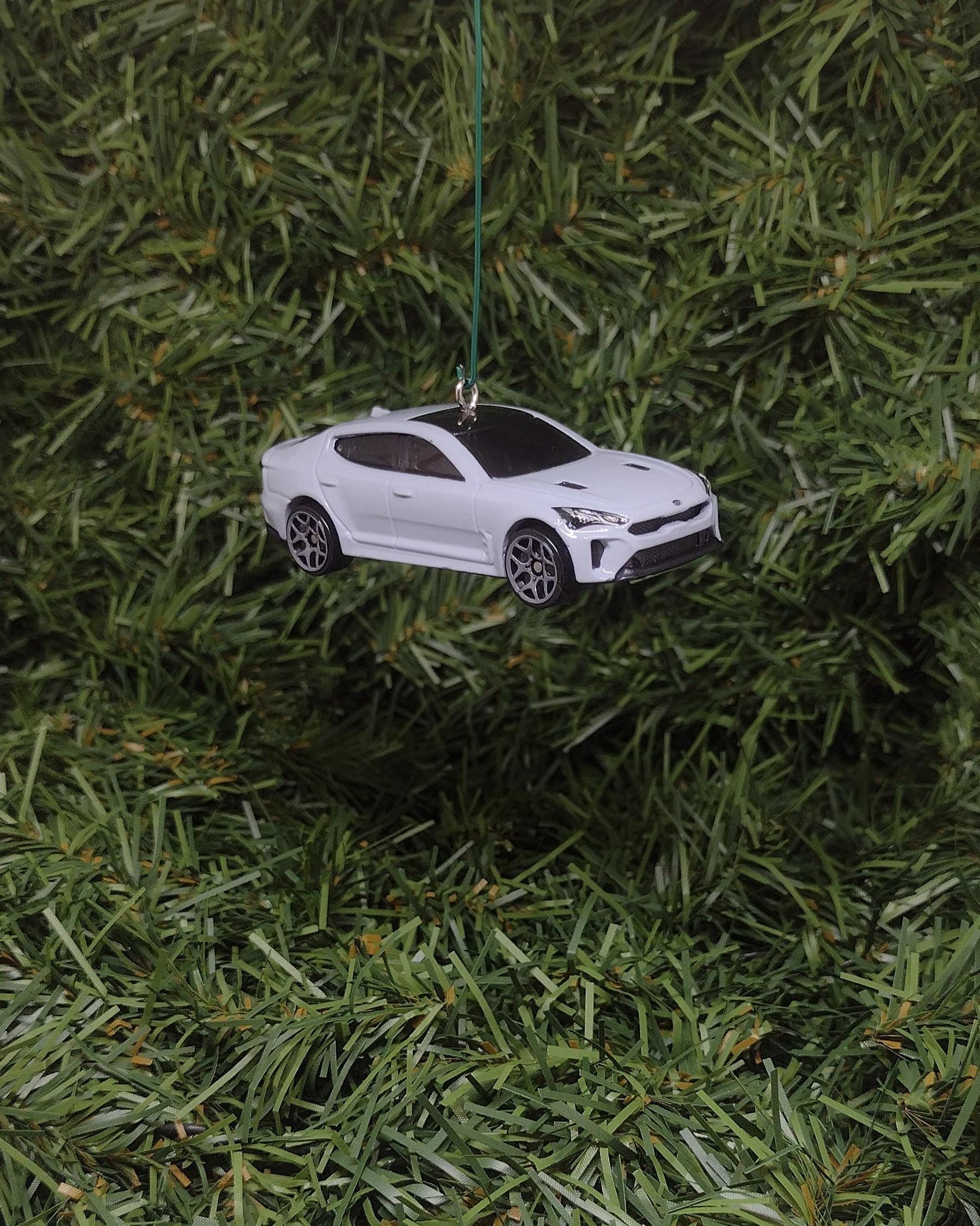 KIA STINGER 2019 GT Christmas Ornament Unique Gift Idea Xmas Tree Decoration 2018-2023 Light Gray