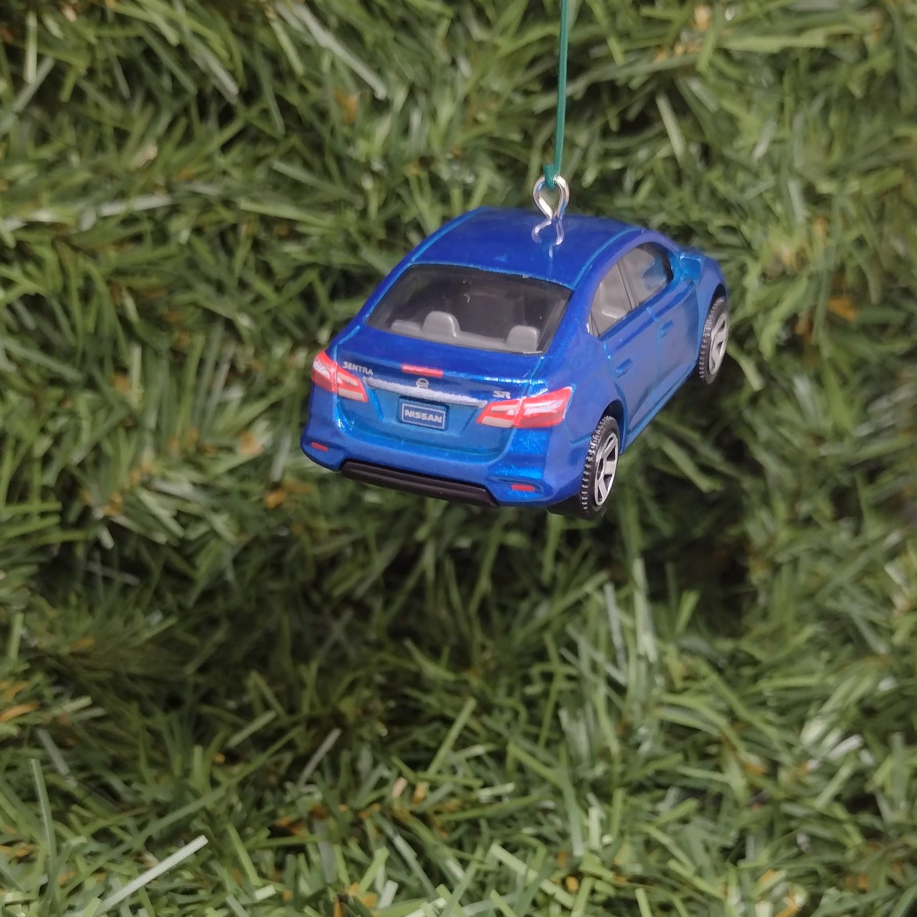 NISSAN SENTRA Christmas Ornament Unique Car Xmas Tree Decoration 2016-2019 Blue