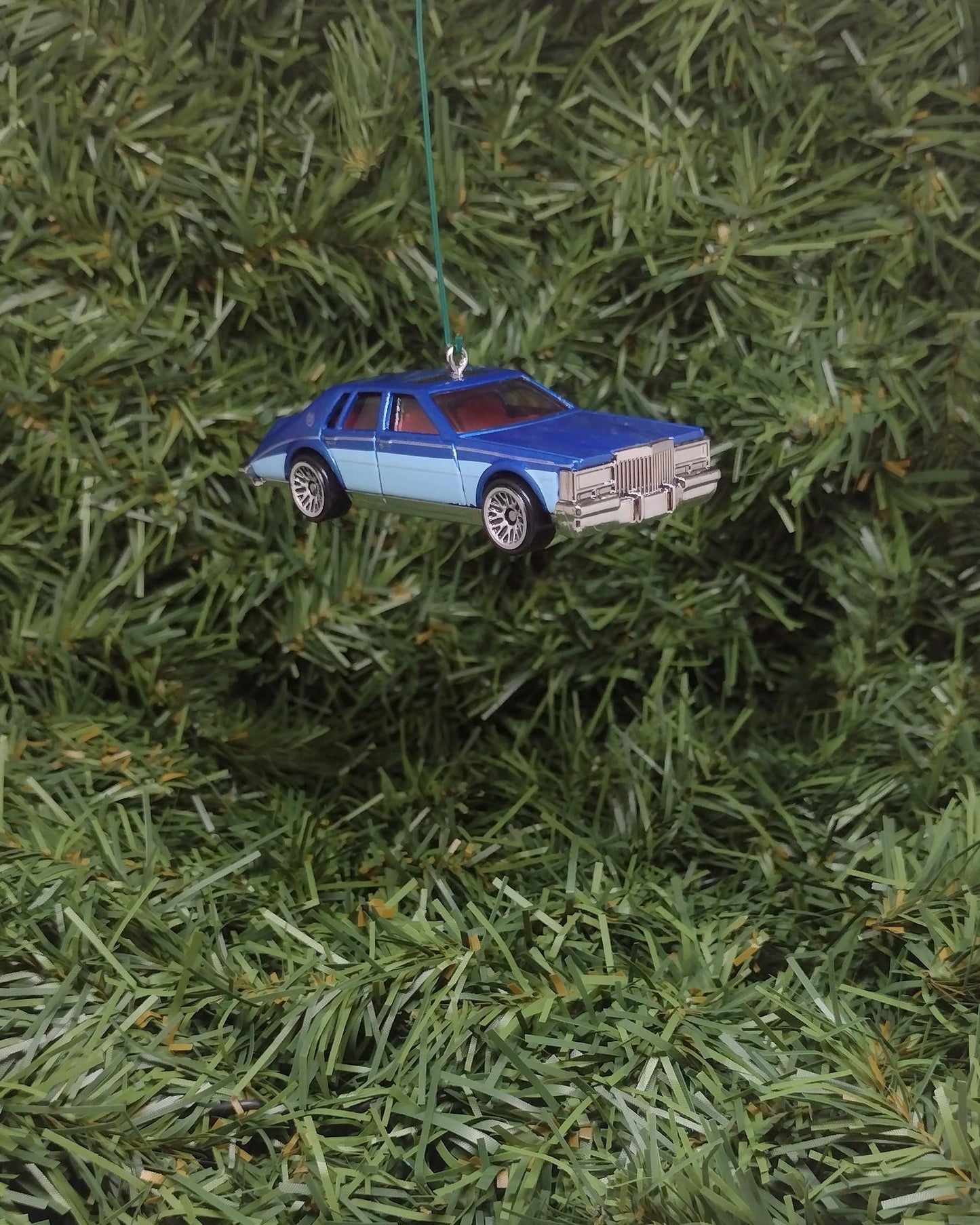 CADILLAC SEVILLE Christmas Ornament Unique Gift Idea Caddy Xmas Tree Decoration 1980-1985 Blue