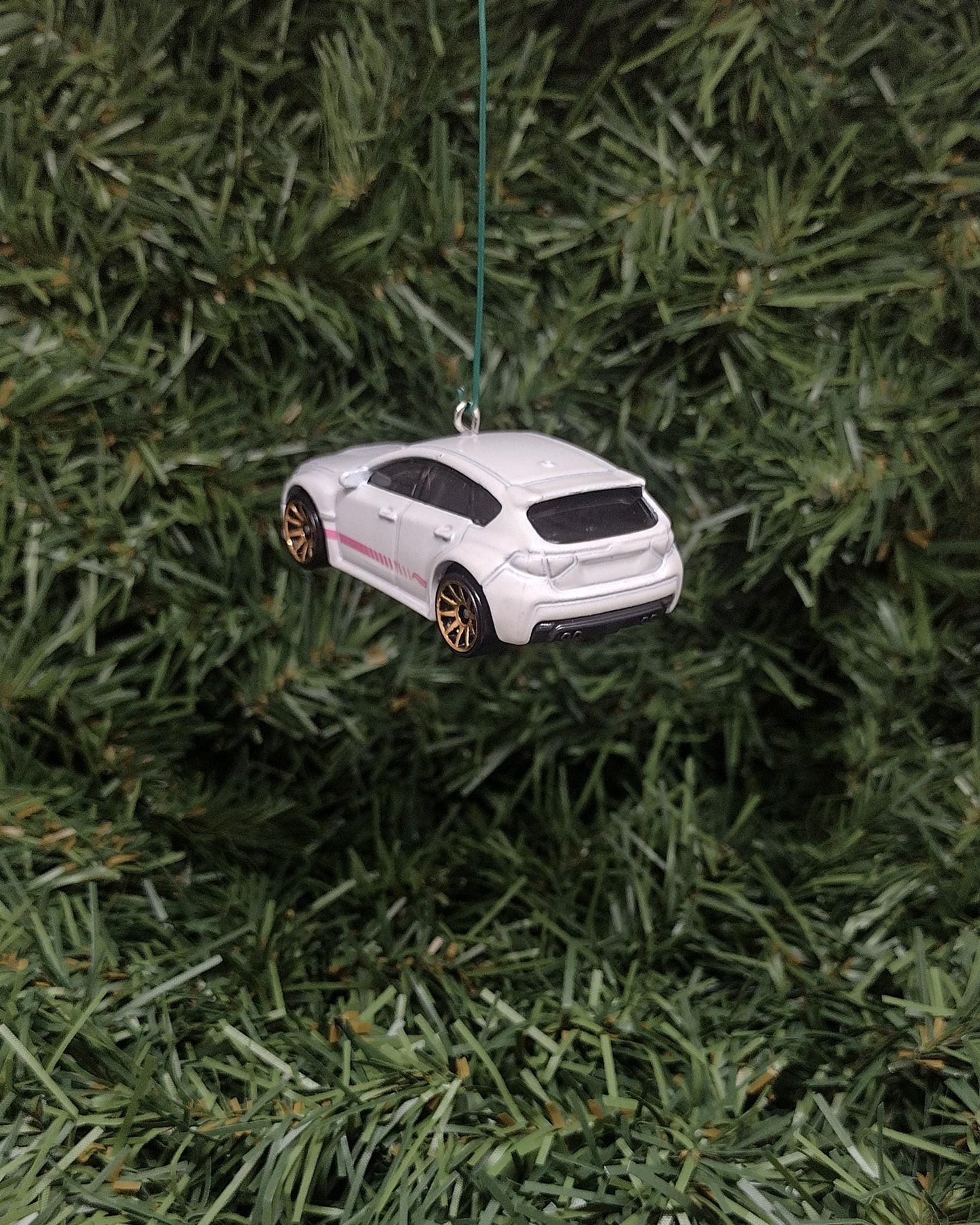 SUBARU WRX STI Christmas Ornament Unique Gift Idea Xmas Tree Decoration White