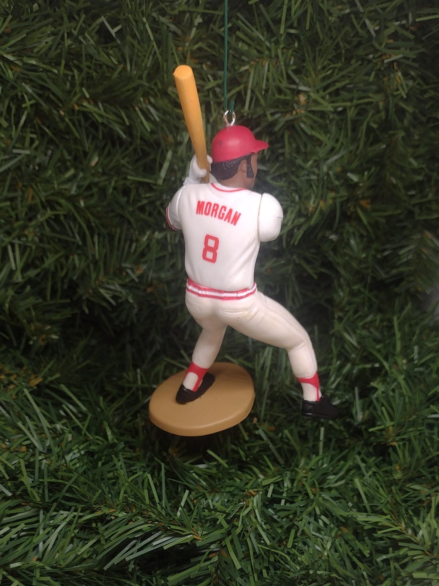 Cincinnati Reds Ornament Joe Morgan Christmas Gift Idea MLB baseball Figure Unique Xmas Tree Decoration