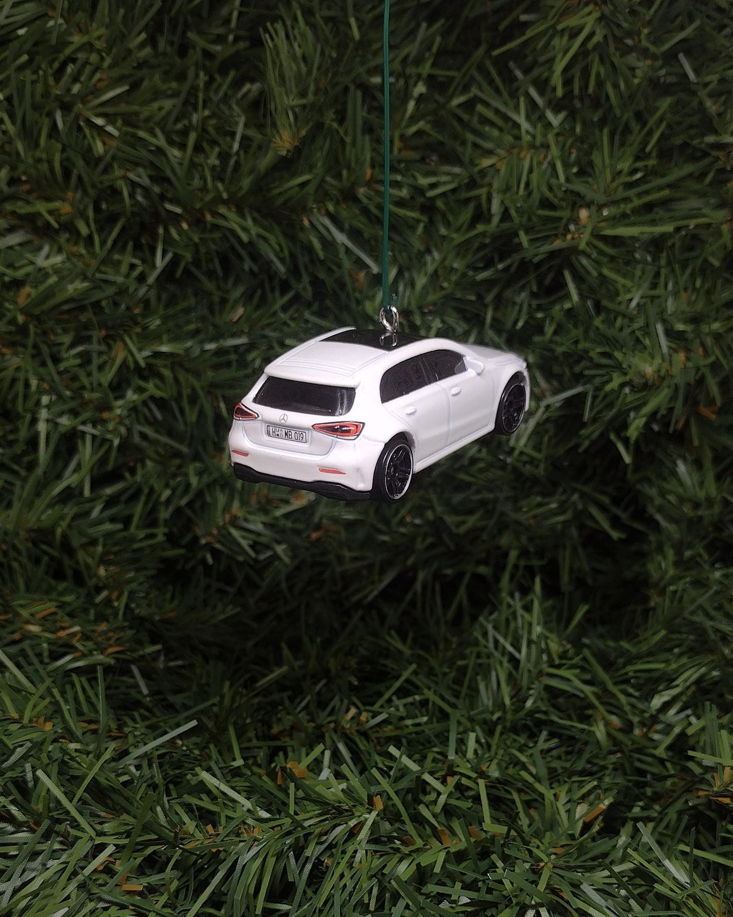 MERCEDES-BENZ 2019 A-Class Christmas Ornament Unique Gift Idea Xmas Tree Decoration 2018-2022 White