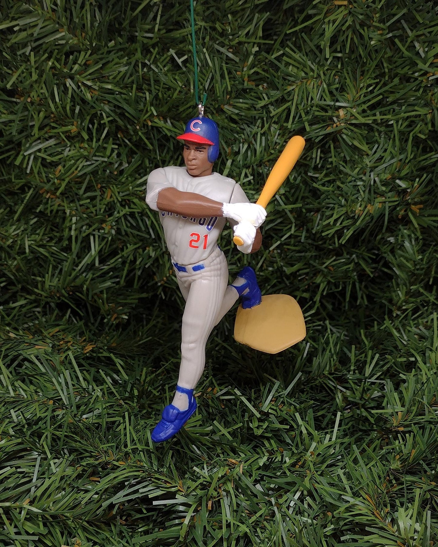 CHICAGO CUBS Christmas Ornaments Sammy Sosa Unique Gift Idea MLB Baseball Figure Xmas Tree Decoration