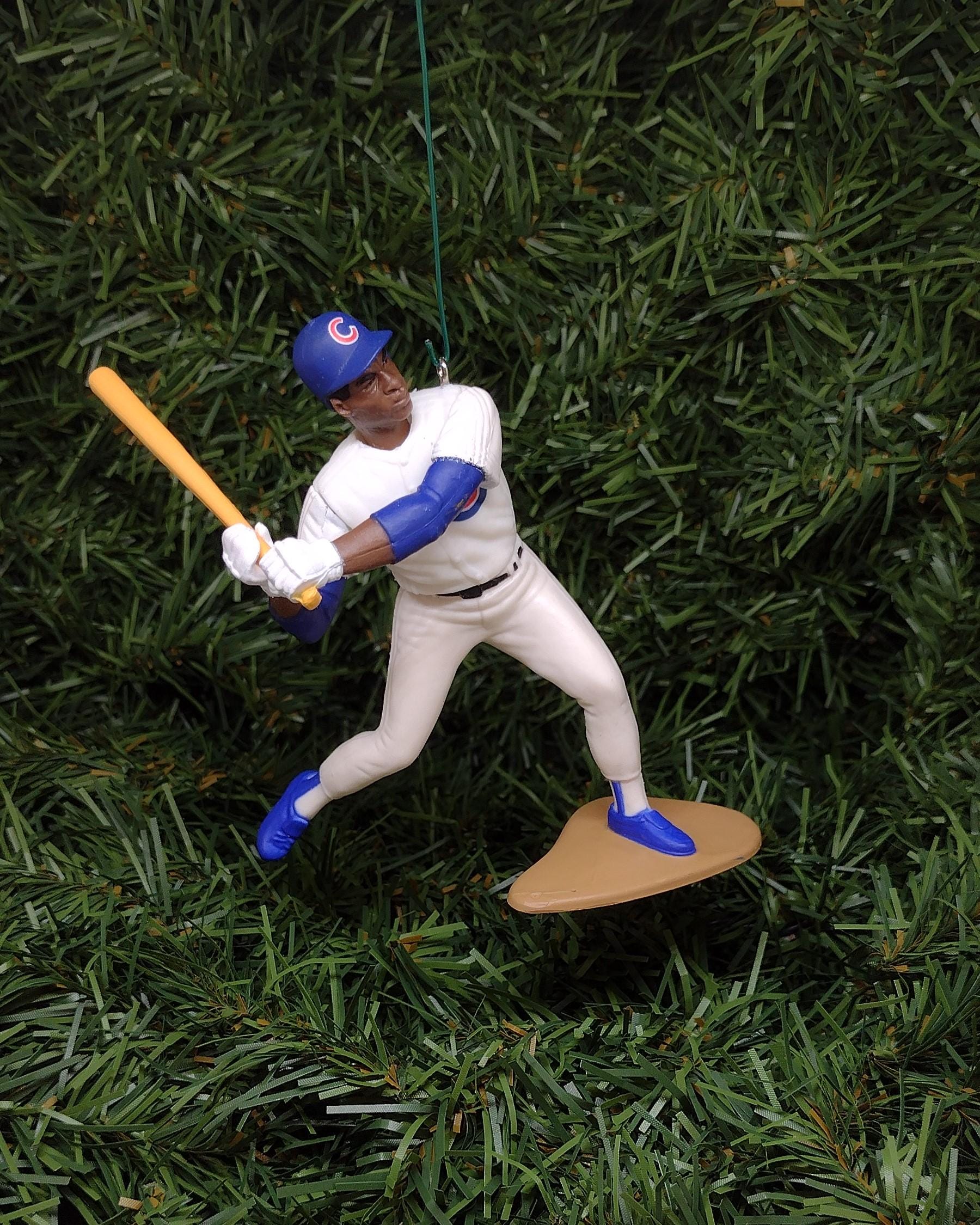 CHICAGO CUBS Christmas Ornaments Sammy Sosa Unique Gift Idea MLB Baseball Figure Xmas Tree Decoration