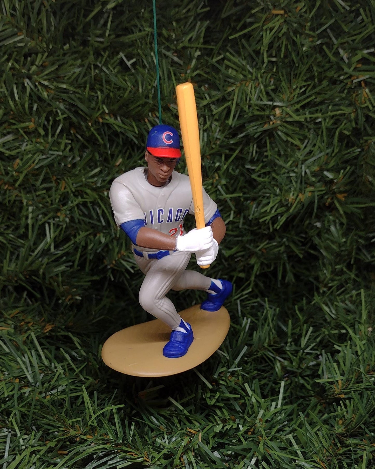 CHICAGO CUBS Christmas Ornaments Sammy Sosa Unique Gift Idea MLB Baseball Figure Xmas Tree Decoration