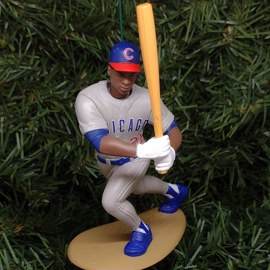 CHICAGO CUBS MLB Christmas Ornaments Sammy Sosa Unique Gift Baseball Figure Xmas Decoration