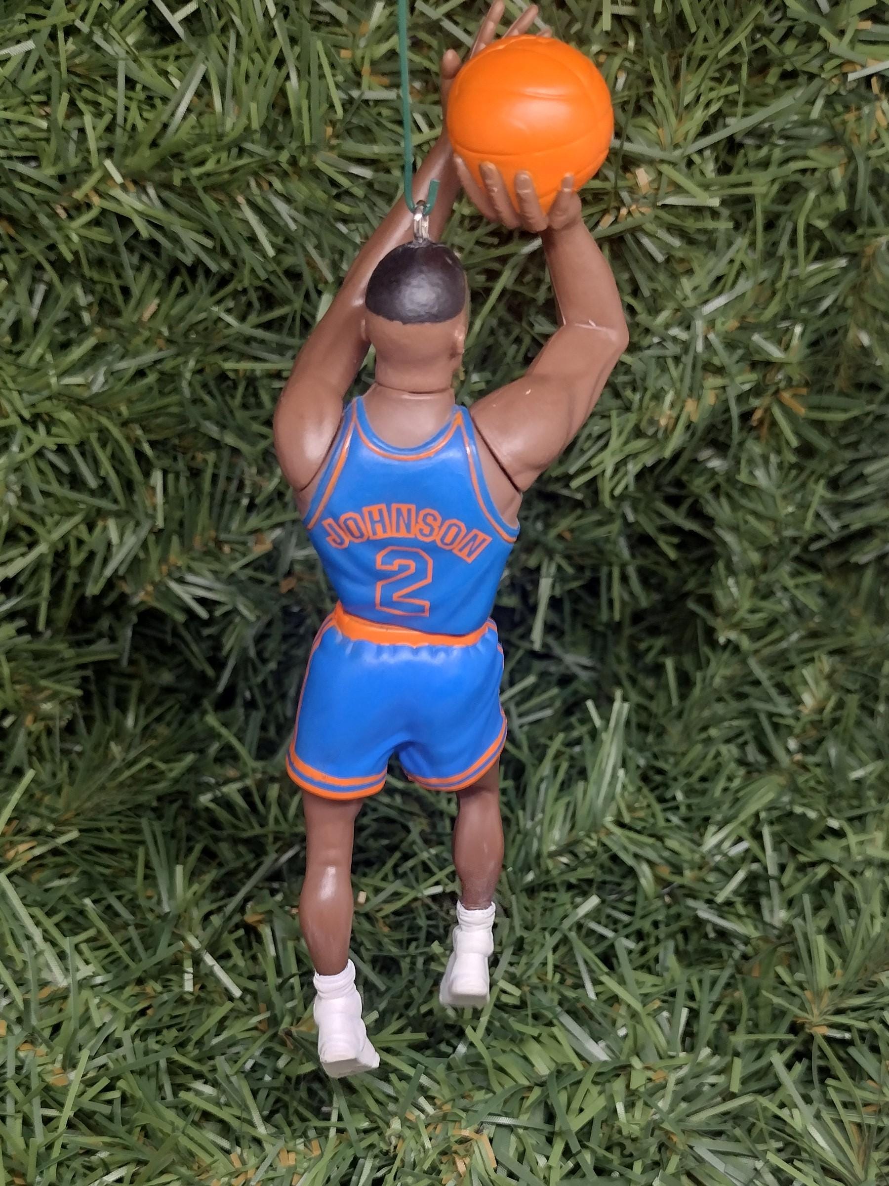 Larry Johnson NEW YORK KNICKS ornament Christmas tree decoration unique Xmas gift idea nba basketball figure