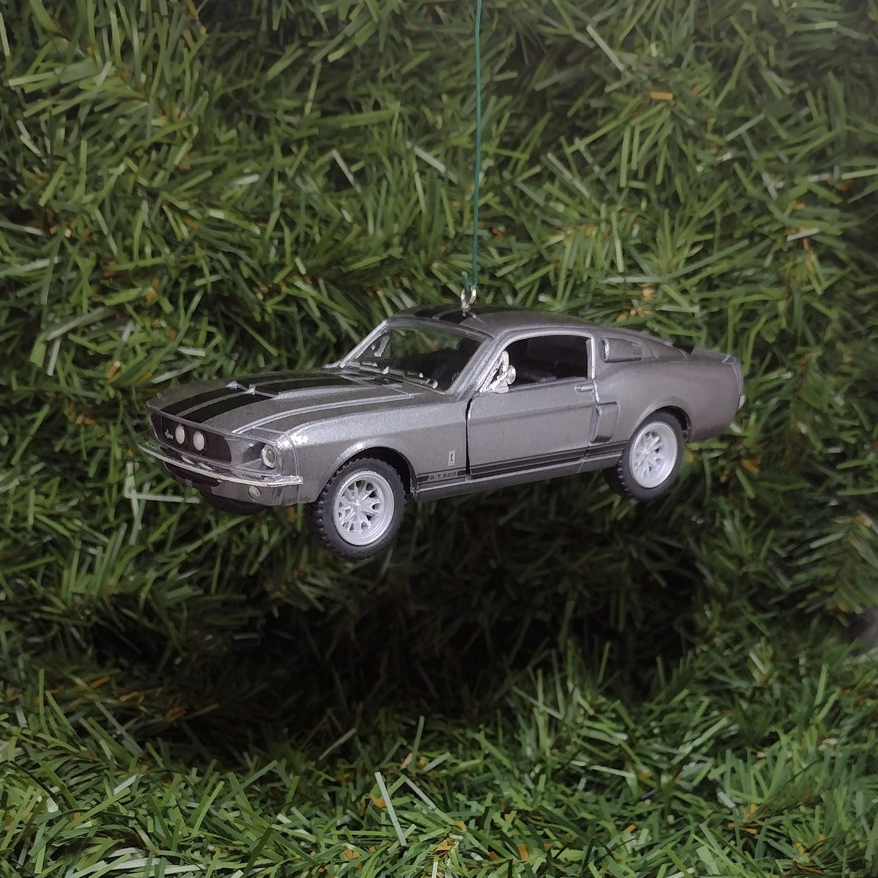 Ford Mustang Ornament Christmas Gift Idea 1967 Shelby GT 500 Fun Automotive Xmas tree Decoration 5 inches long