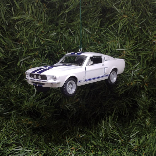 Ford Mustang Ornament Christmas Gift Idea 1967 Shelby GT 500 Fun Automotive Xmas tree Decoration 5 inches long