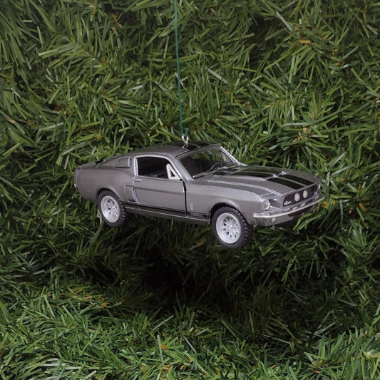 Ford Mustang Ornament Christmas Gift Idea 1967 Shelby GT 500 Fun Automotive Xmas tree Decoration 5 inches long