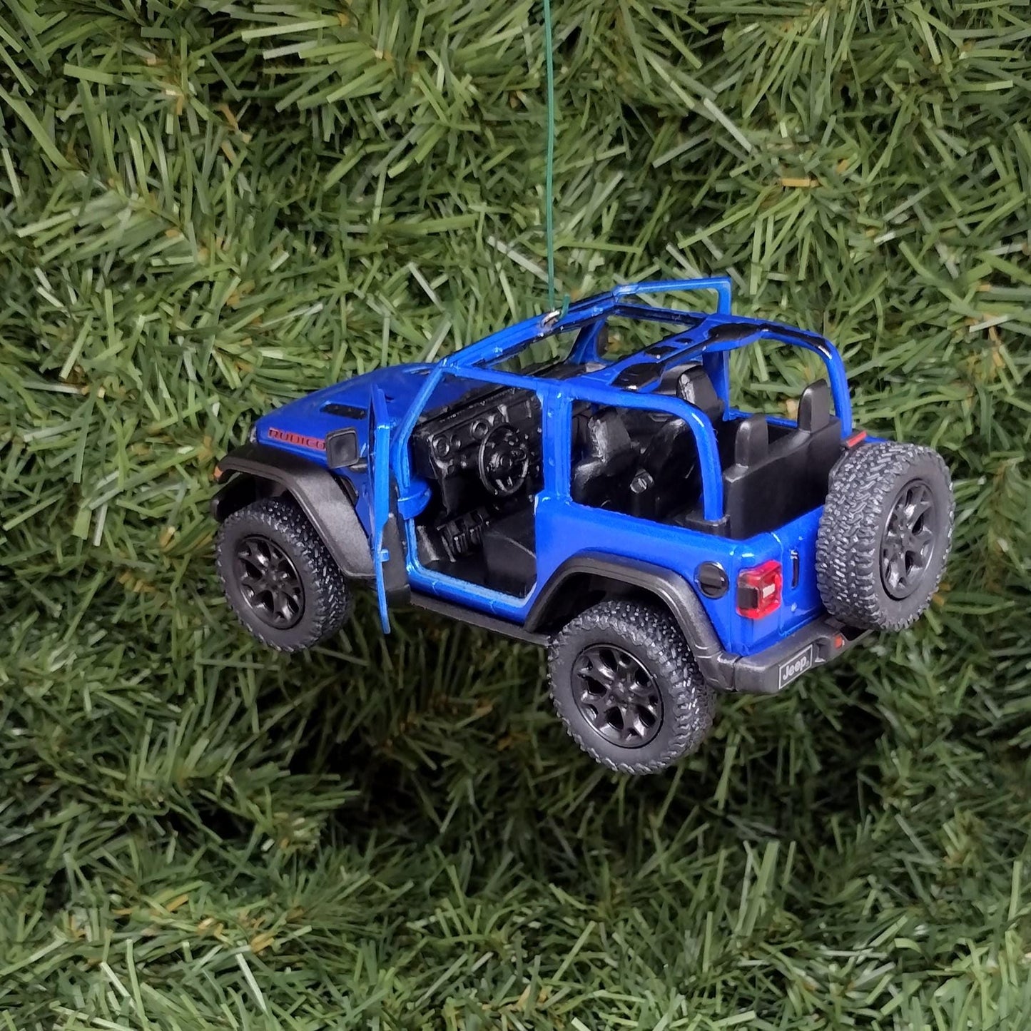 JEEP Wrangler Christmas Ornament OPEN TOP Gift Idea Fun Xmas tree Decoration 5 inch 2018 blue