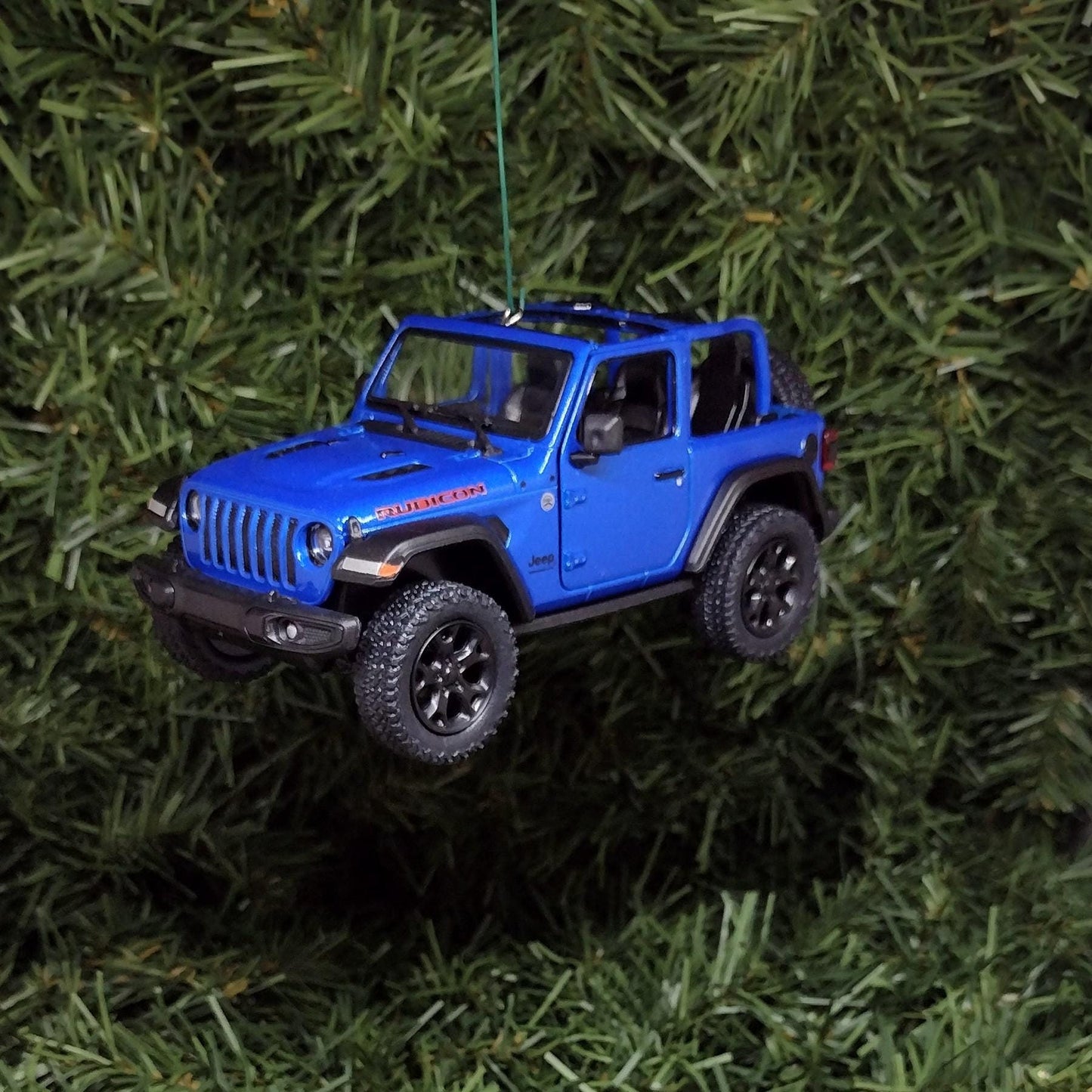 JEEP Wrangler Christmas Ornament OPEN TOP Gift Idea Fun Xmas tree Decoration 5 inch 2018 blue