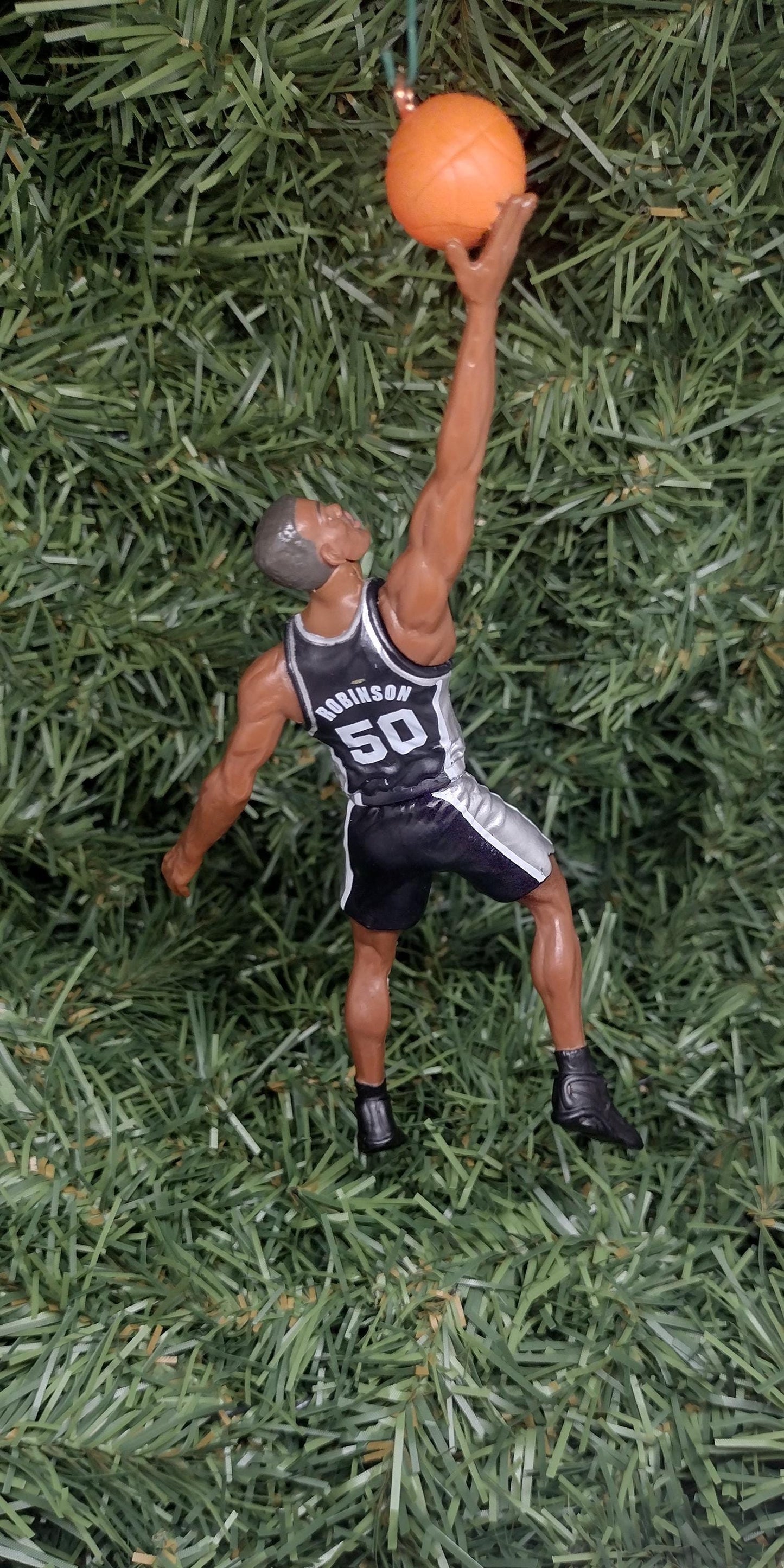 David Robinson SAN ANTONIO SPURS Christmas tree ornament xmas nba basketball figure unique gift idea spur ornaments