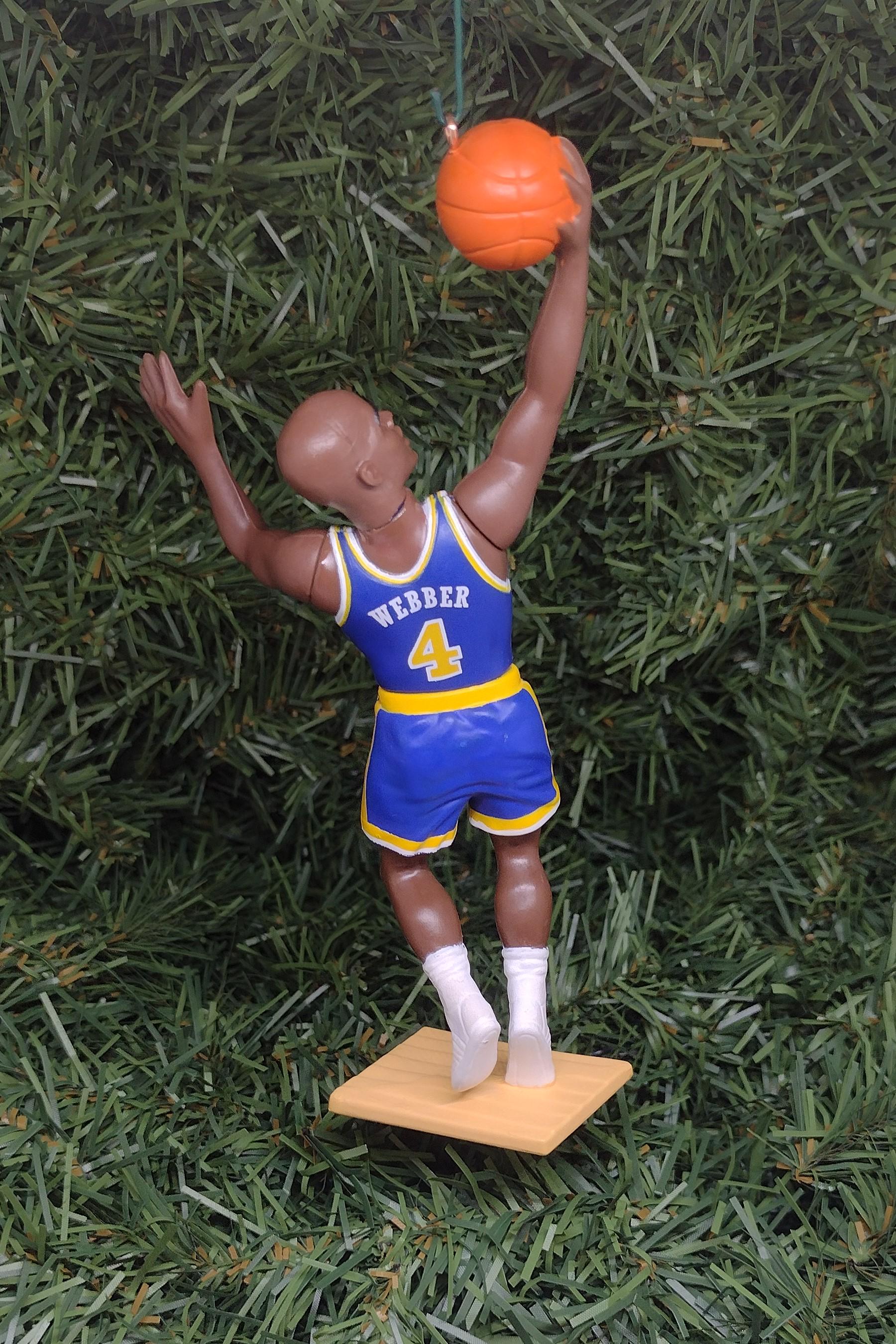 GOLDEN STATE WARRIORS ornaments Christmas tree decoration Tim Hardaway/Chris Mullin/Chris Webber/Latrell Sprewell unique Xmas gift idea