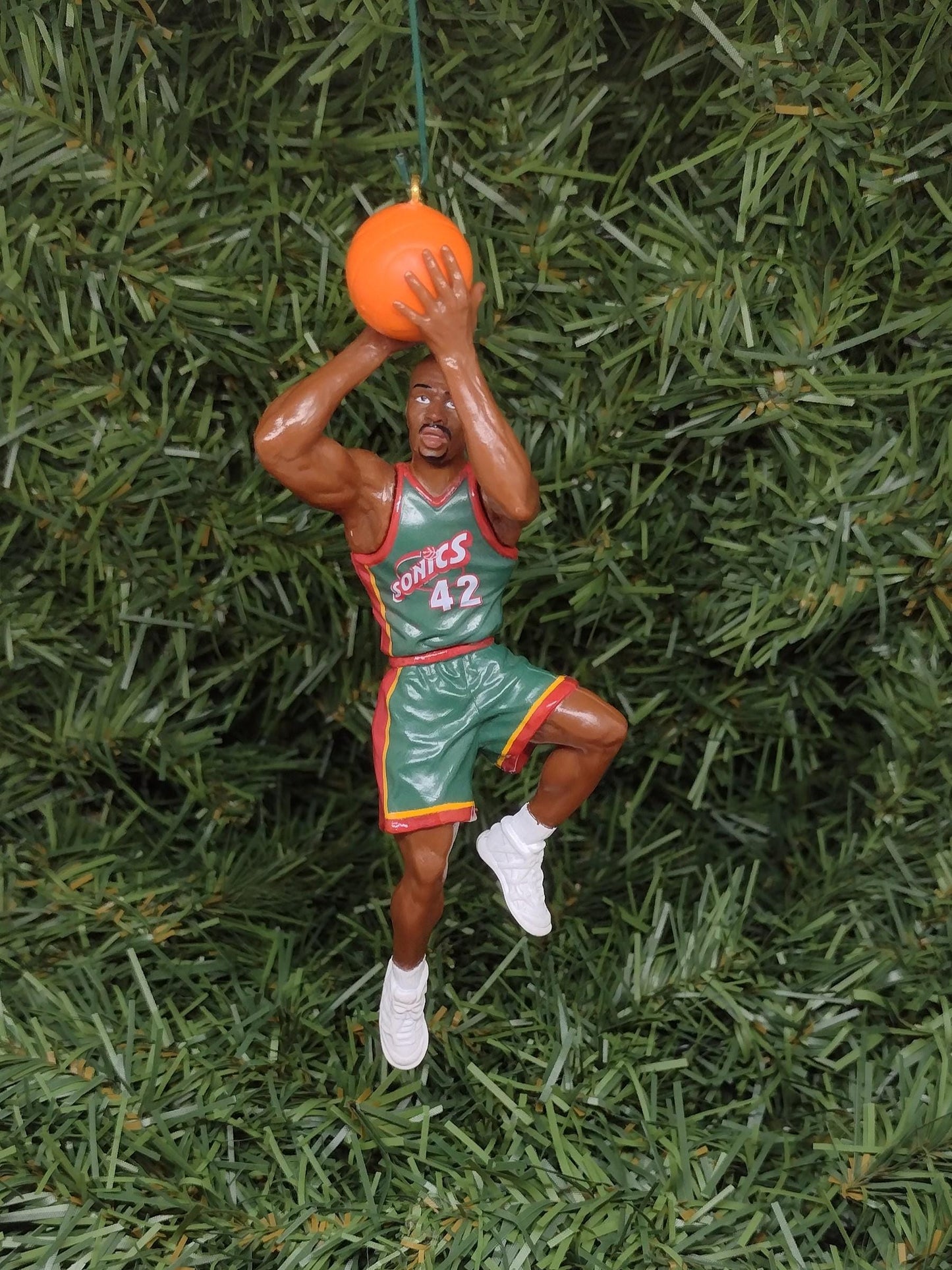 SEATTLE SONICS Christmas ornament Shawn Kemp/Gary Payton/Vin Baker Unique Xmas tree decoration NBA basketball Supersonics