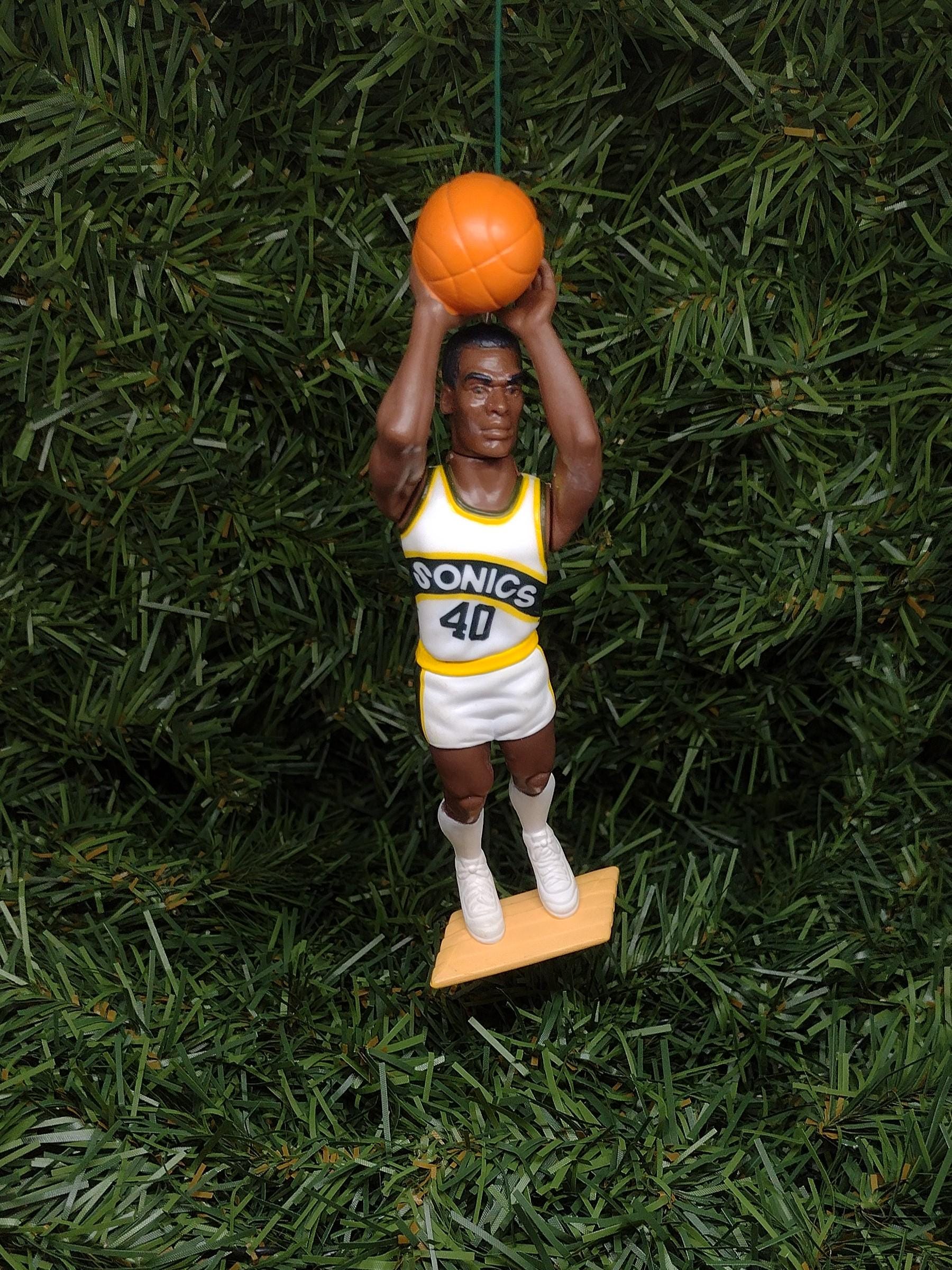 SEATTLE SONICS Christmas ornament Shawn Kemp/Gary Payton/Vin Baker Unique Xmas tree decoration NBA basketball Supersonics