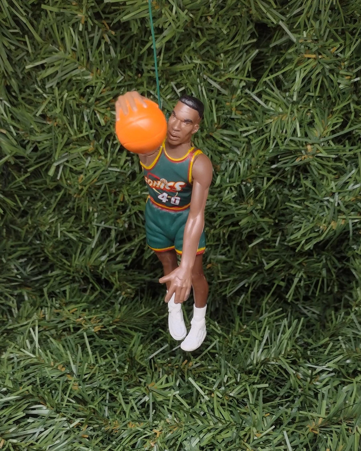 SEATTLE SONICS Christmas Ornament Shawn Kemp/Gary Payton/Vin Baker Unique Xmas Tree Decoration NBA Basketball Supersonics