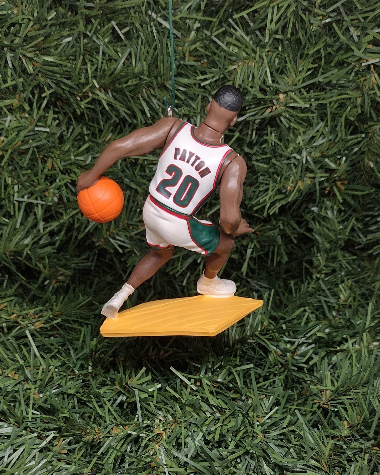 SEATTLE SONICS Christmas Ornament Shawn Kemp/Gary Payton/Vin Baker Unique Xmas Tree Decoration NBA Basketball Supersonics