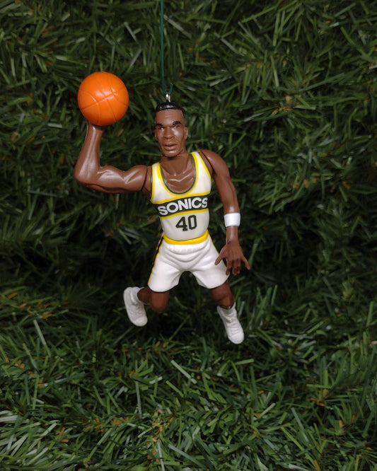 SEATTLE SONICS Christmas Ornament Shawn Kemp/Gary Payton/Vin Baker Unique Xmas Tree Decoration NBA Basketball Supersonics