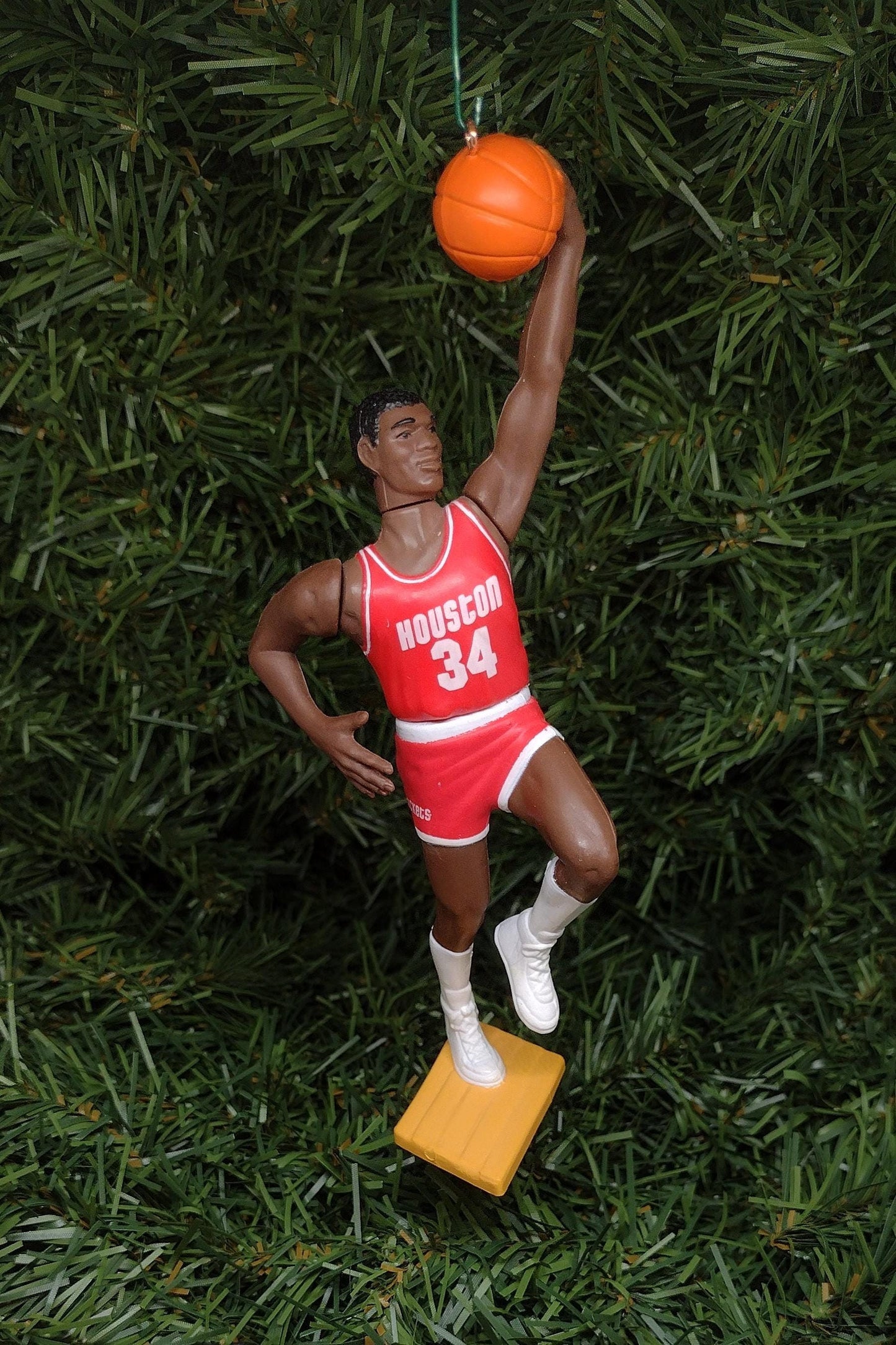 HOUSTON ROCKETS ornament Christmas tree ornament Hakeem Olajuwon/Charles Barkley/Scottie Pippen xmas gift idea nba basketball figure