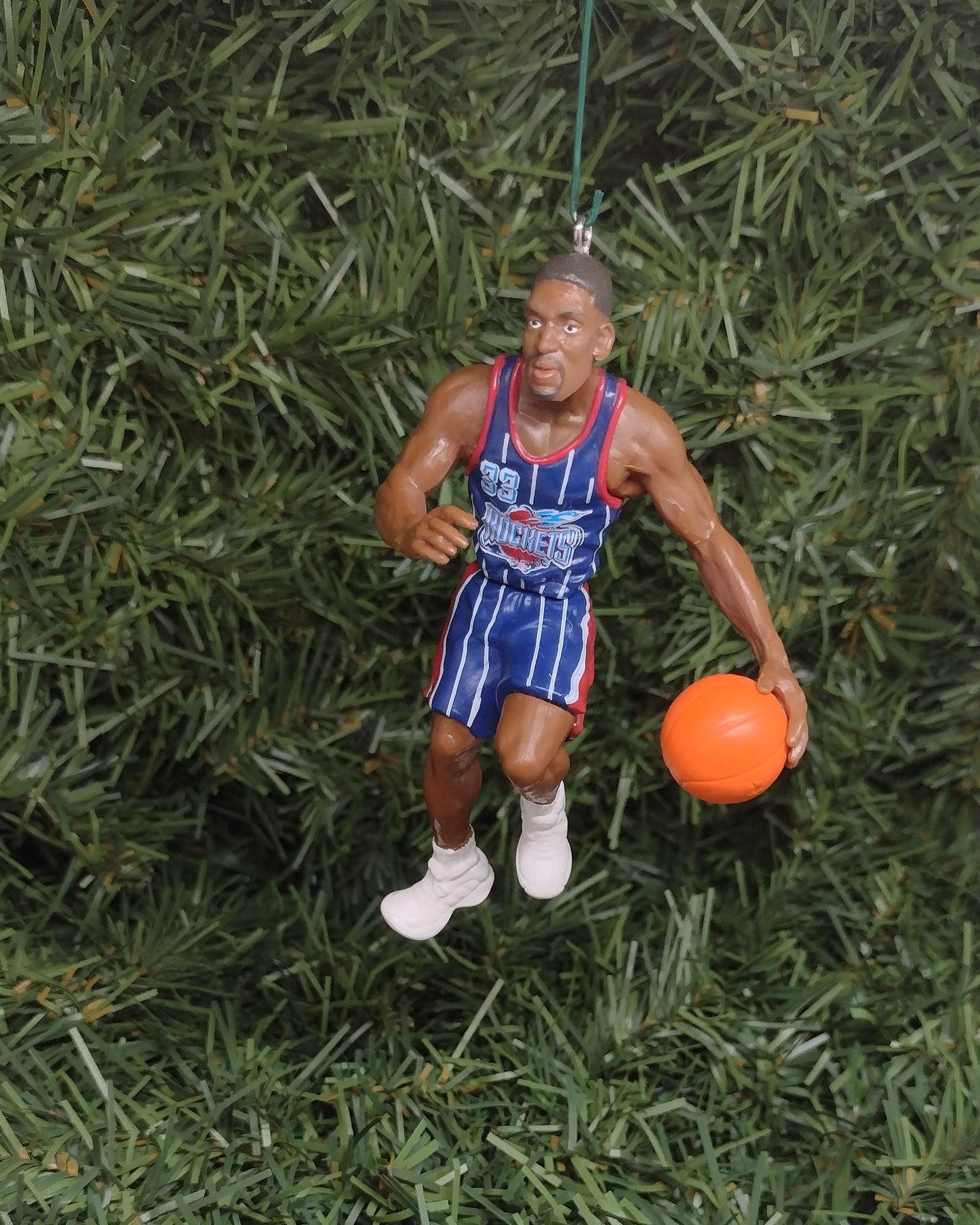 HOUSTON ROCKETS Christmas Ornament Hakeem Olajuwon/Charles Barkley/Clyde Drexler/Scottie Pippen/Steve Francis Unique Gift NBA Basketball