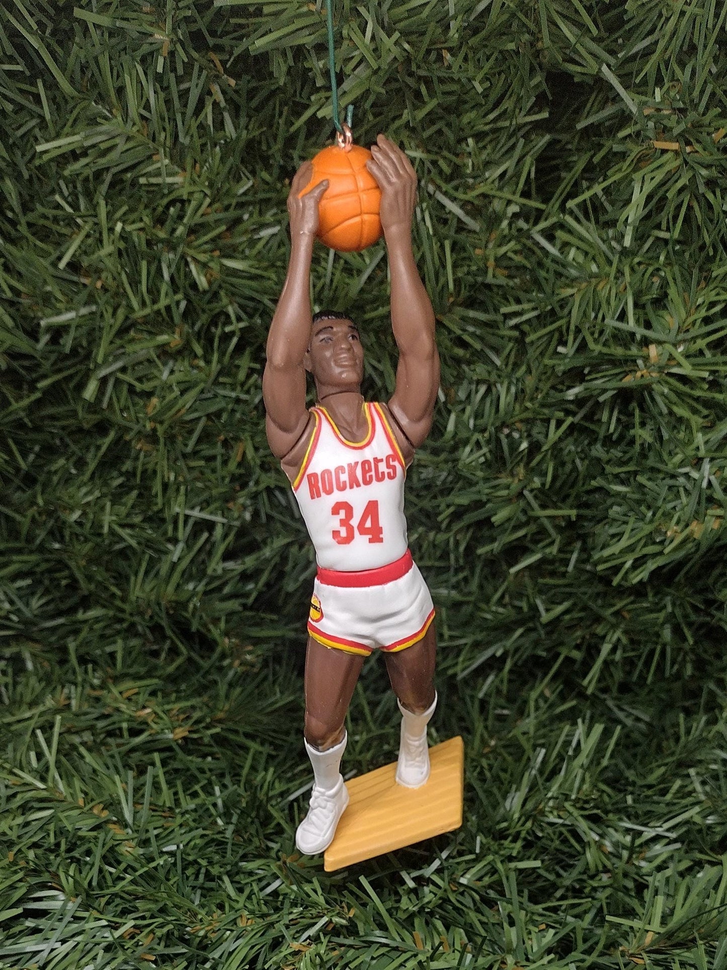 HOUSTON ROCKETS Christmas Ornament Hakeem Olajuwon/Charles Barkley/Clyde Drexler/Scottie Pippen/Steve Francis Unique Gift NBA Basketball