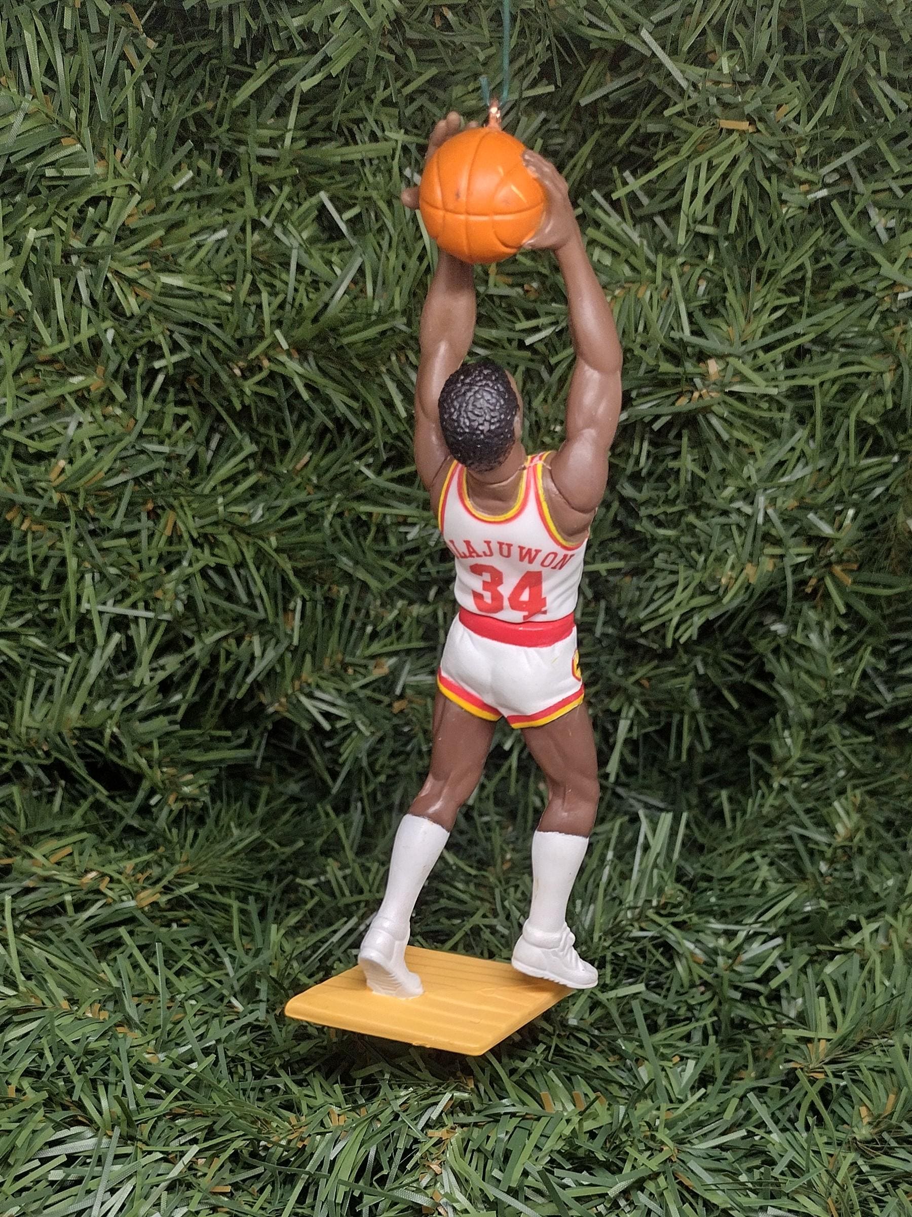 HOUSTON ROCKETS Christmas Ornament Hakeem Olajuwon/Charles Barkley/Clyde Drexler/Scottie Pippen/Steve Francis Unique Gift NBA Basketball