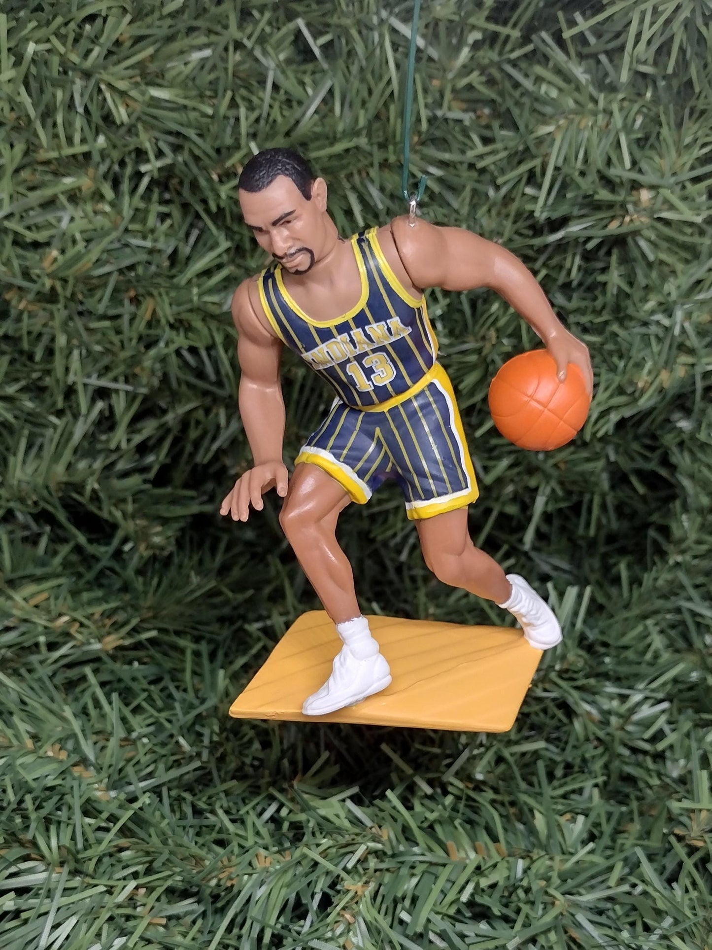 INDIANA PACERS Christmas ornament Reggie Miller/Rik Smits xmas tree nba basketball figure unique gift idea Pacer ornaments