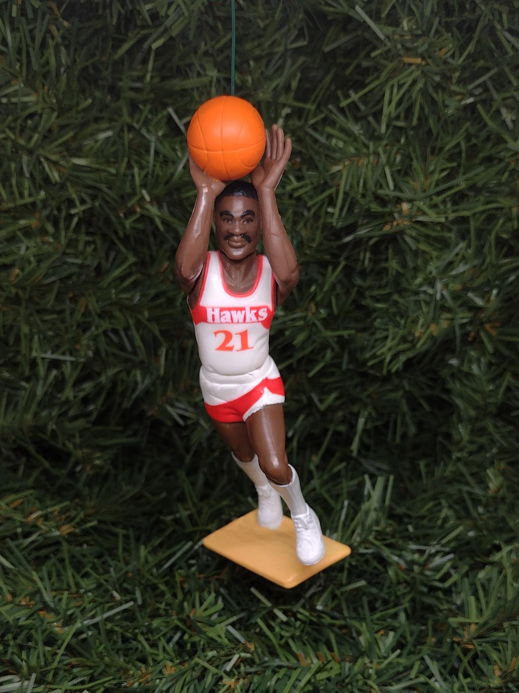 ATLANTA HAWKS Christmas Ornaments Trae Young/Spud Webb/Dominique Wilkins/Dikembe Mutombo/Stacey Augmon NBA Basketball Unique Gift